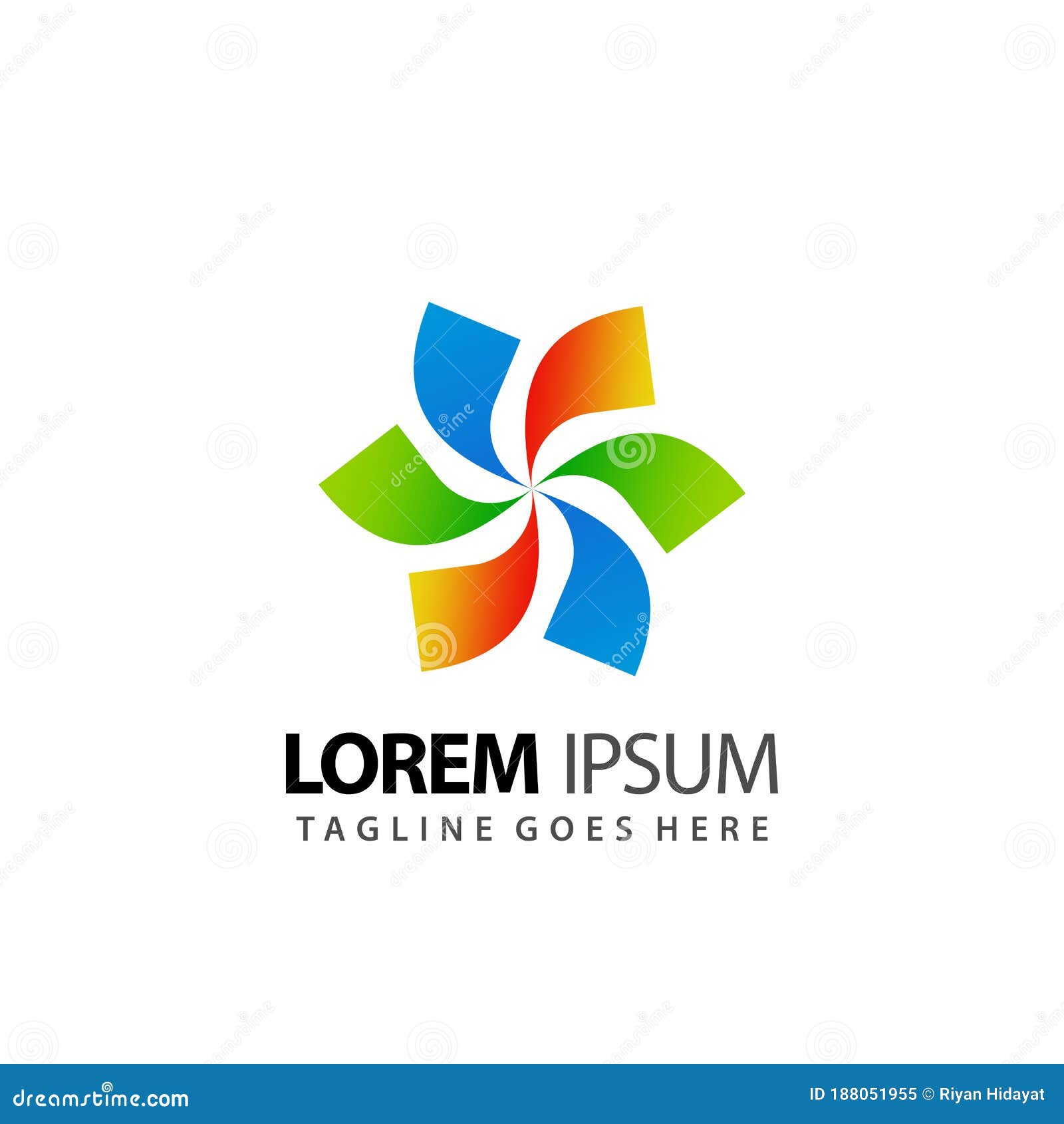 Spinning Star Logos Design Premium Vector Illustration Template