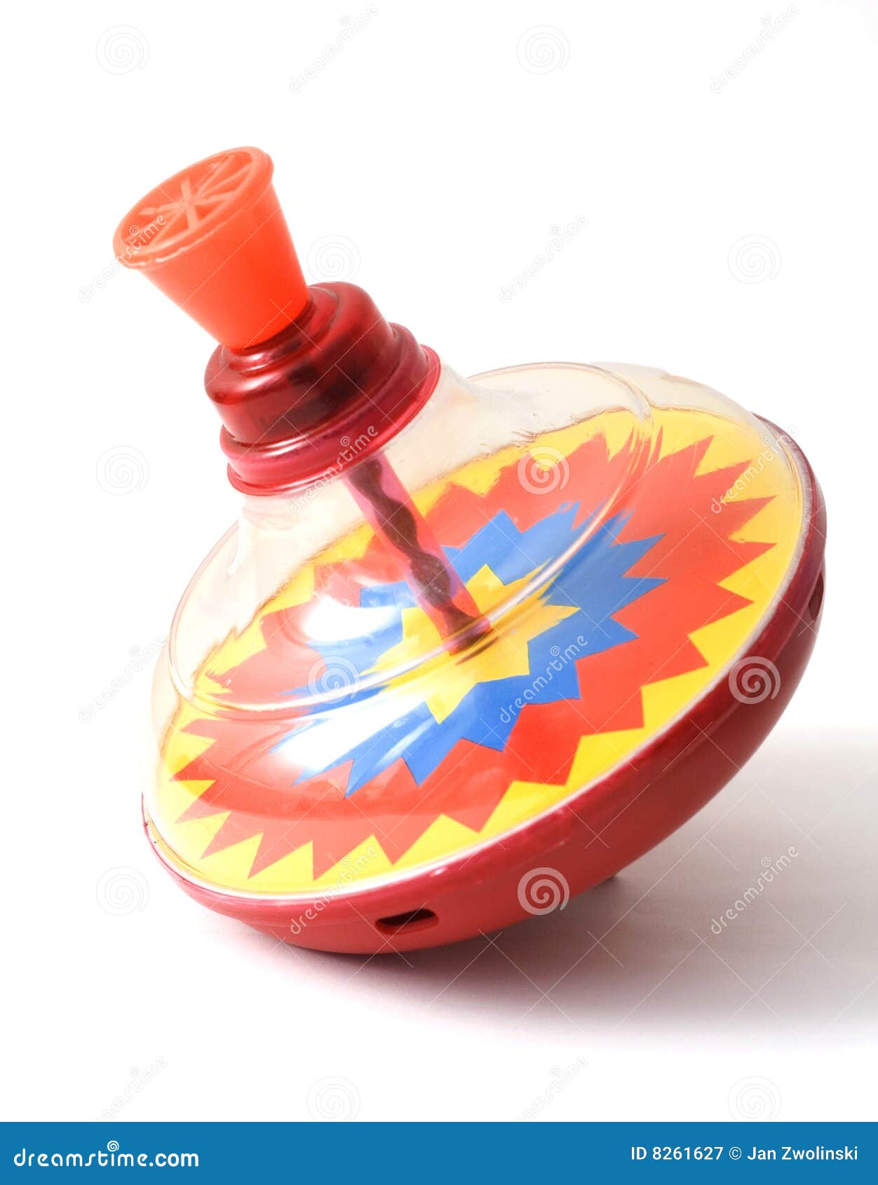 Spinning top stock image. Image of white, colourful, plastic 8261627