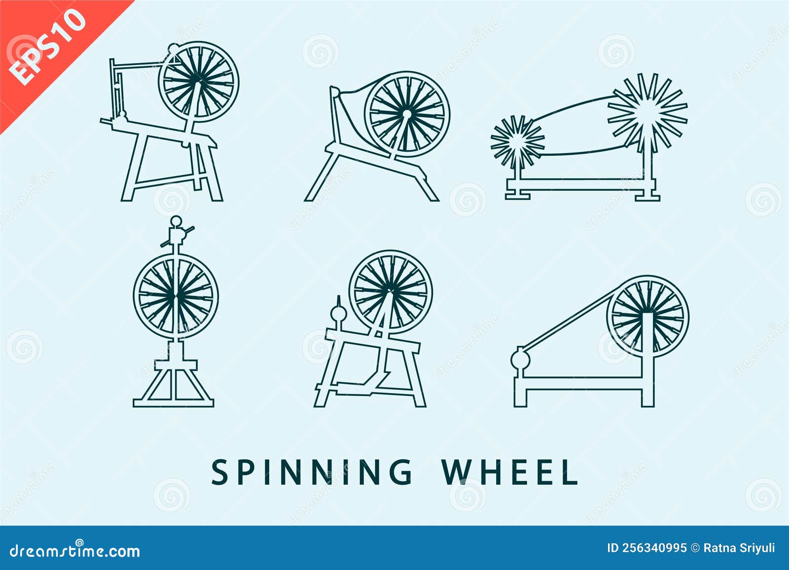 Spinning Wheel Design Illustration Template Vector Icon Flat Template
