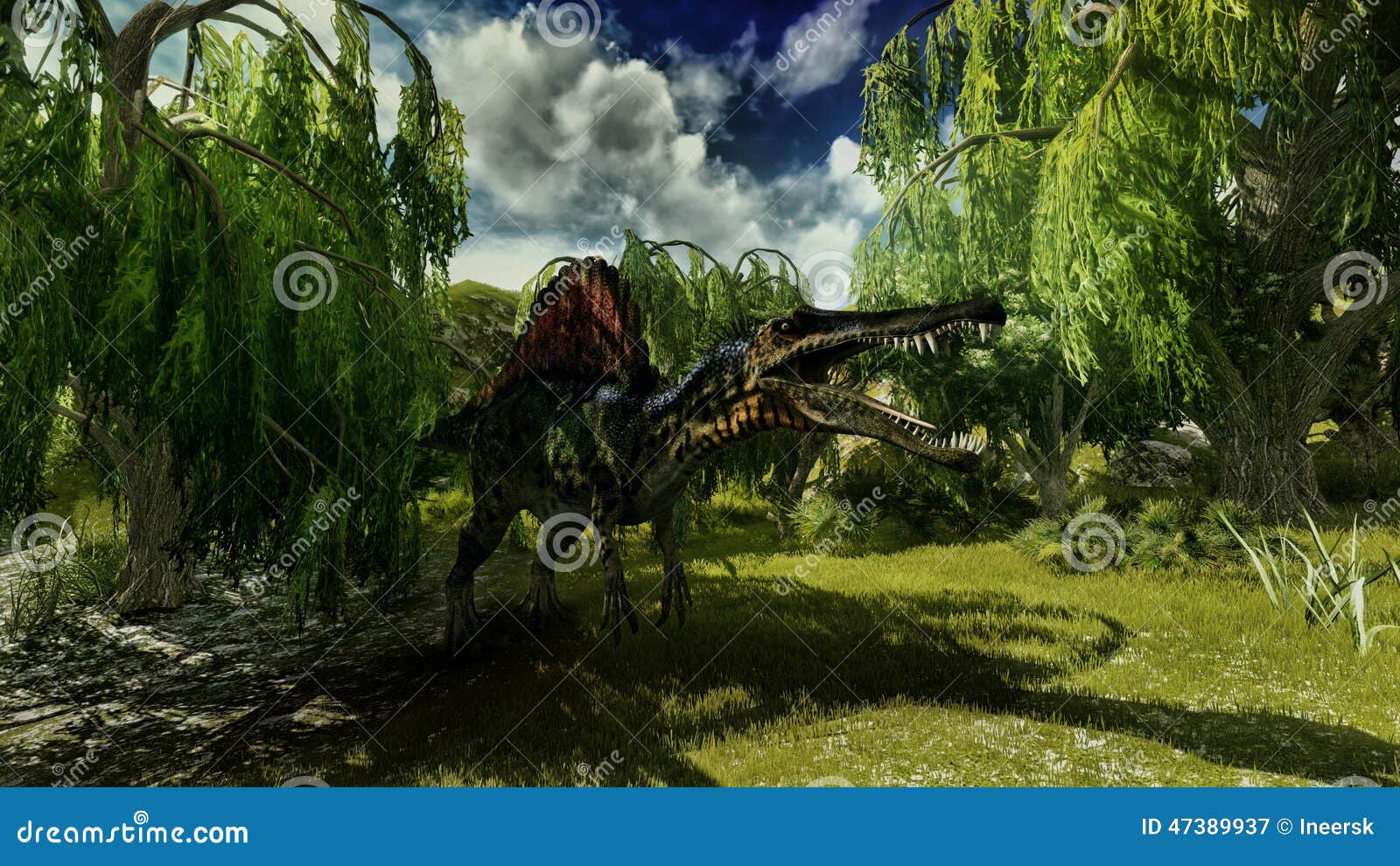 Spinosaurus stock illustration. Illustration of color - 47389937