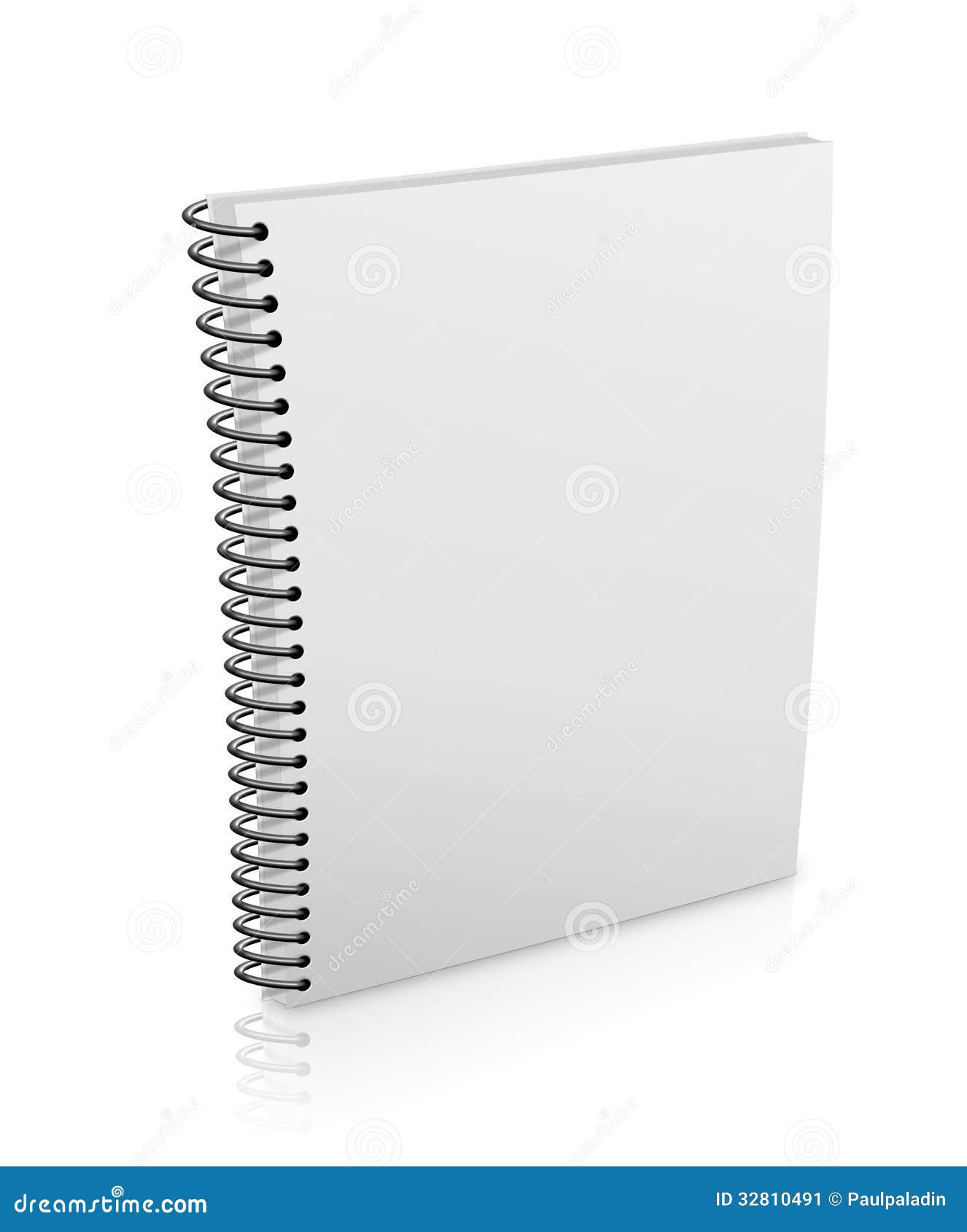 Spiral binder stock illustration. Image of lines, diary ...