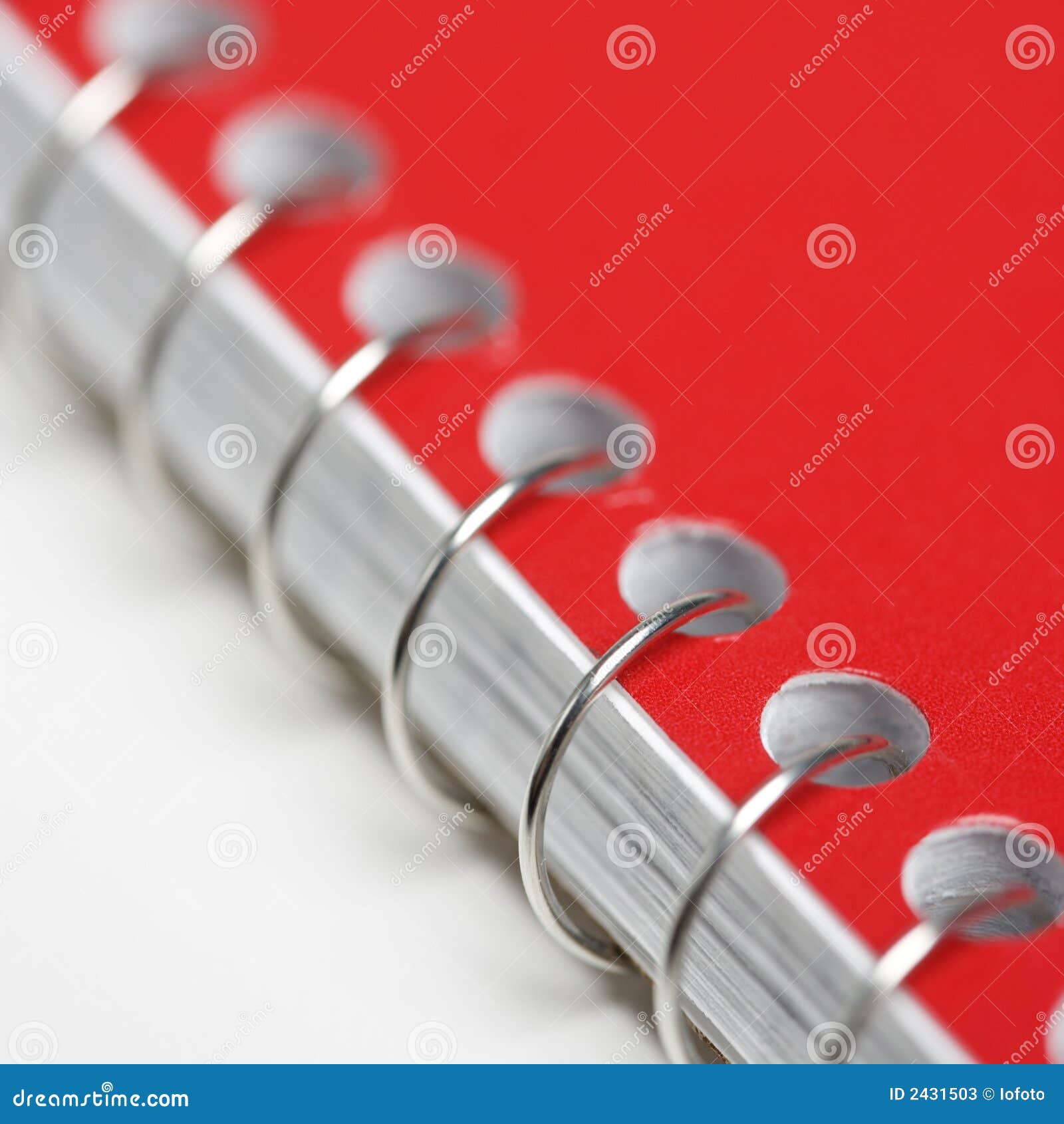 Spiral bound notebook. stock image. Image of school, object 2431503
