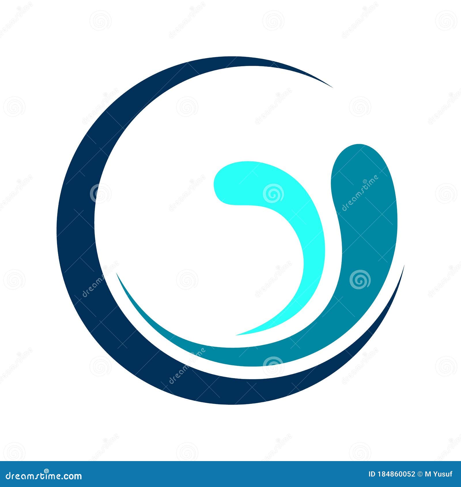 Spiral Design Logo. Round Logo Design Stock Vector - Illustration of