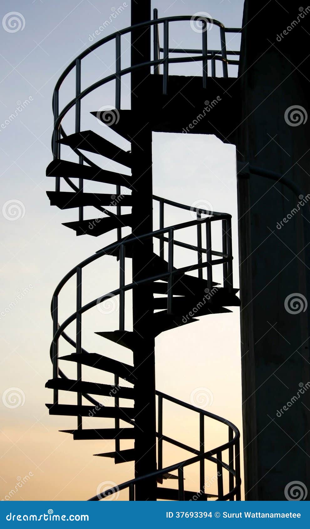 Spiral iron staircase stock photo. Image of steel, rotate - 37693394