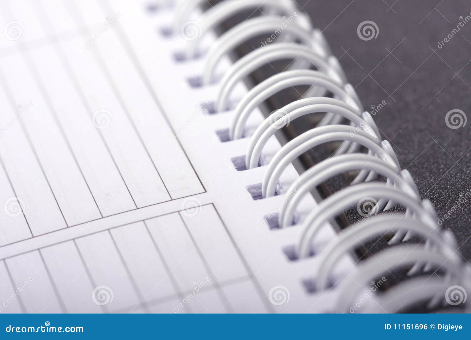 Spiral notebook stock photo. Image of magnification, week - 11151696