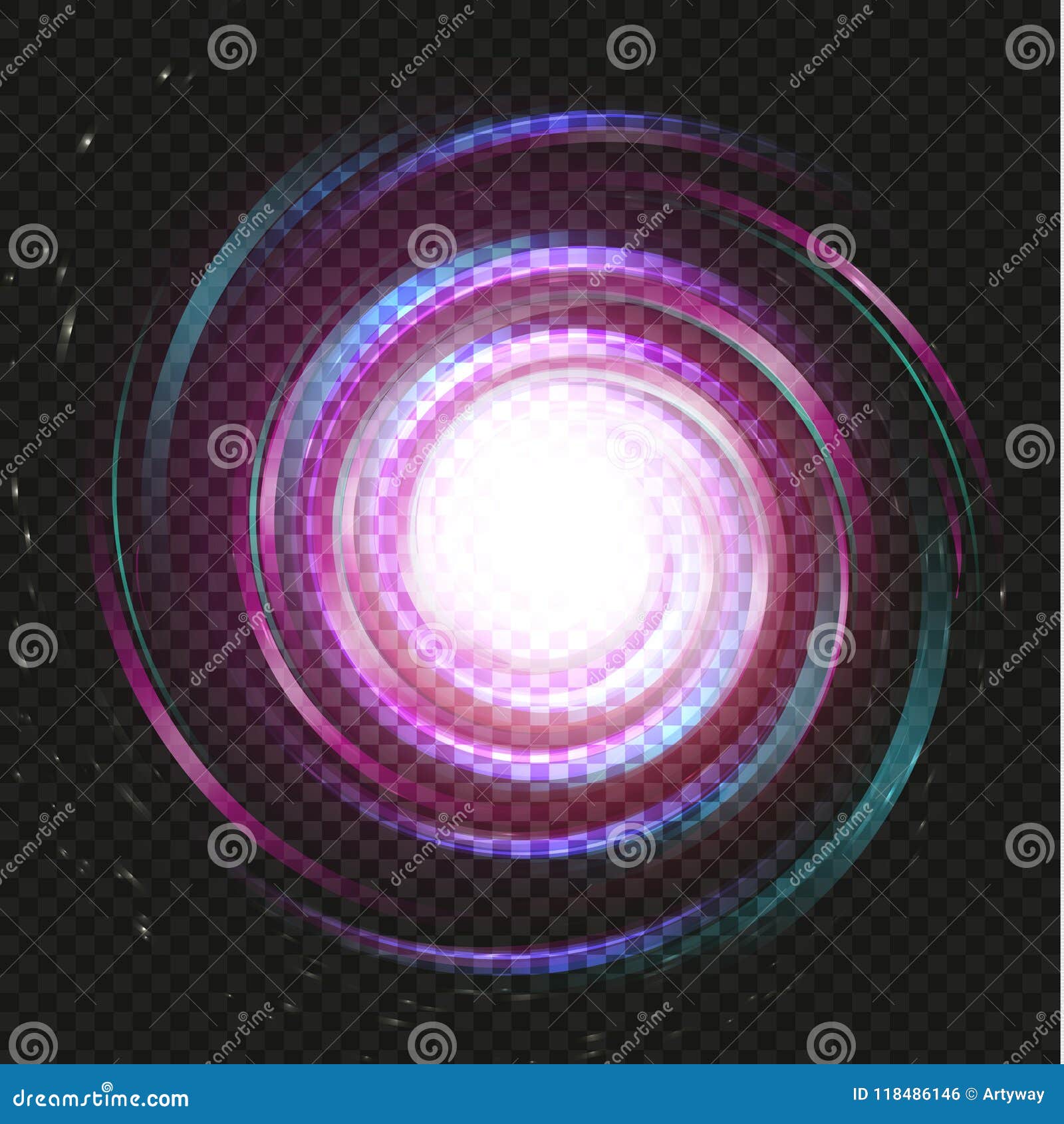 Spiral Purple Magic Galaxy Background Bright Swirl Purple Space