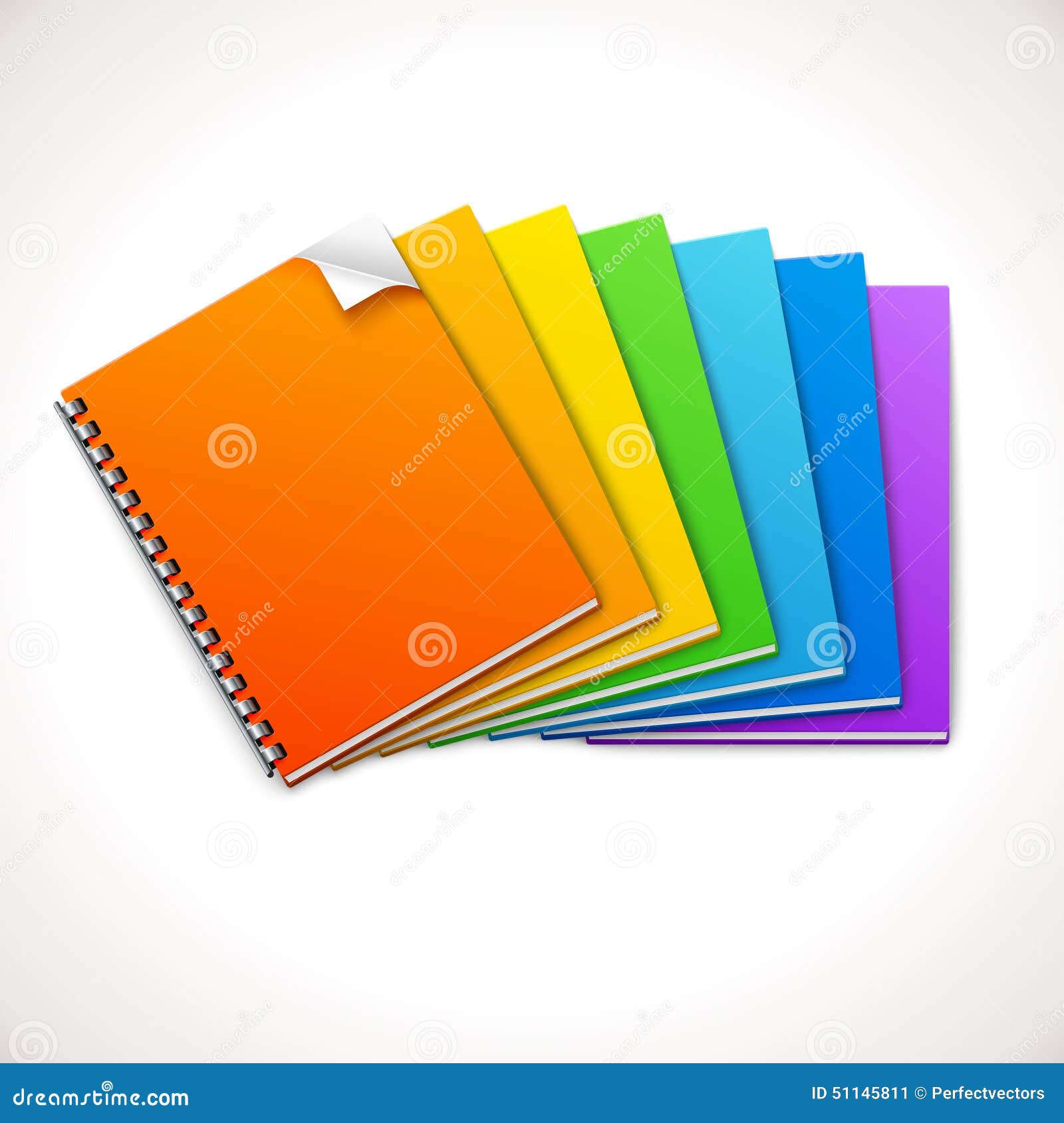spiral ring notebooks rainbow