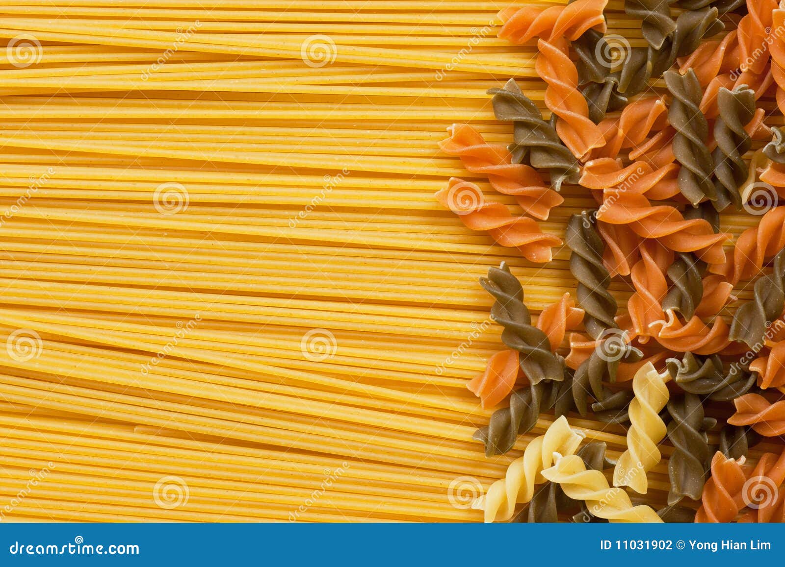 Spiral Shaped Pasta and Spaghetti Stock Photo Image of nutrition, grocery 11031902