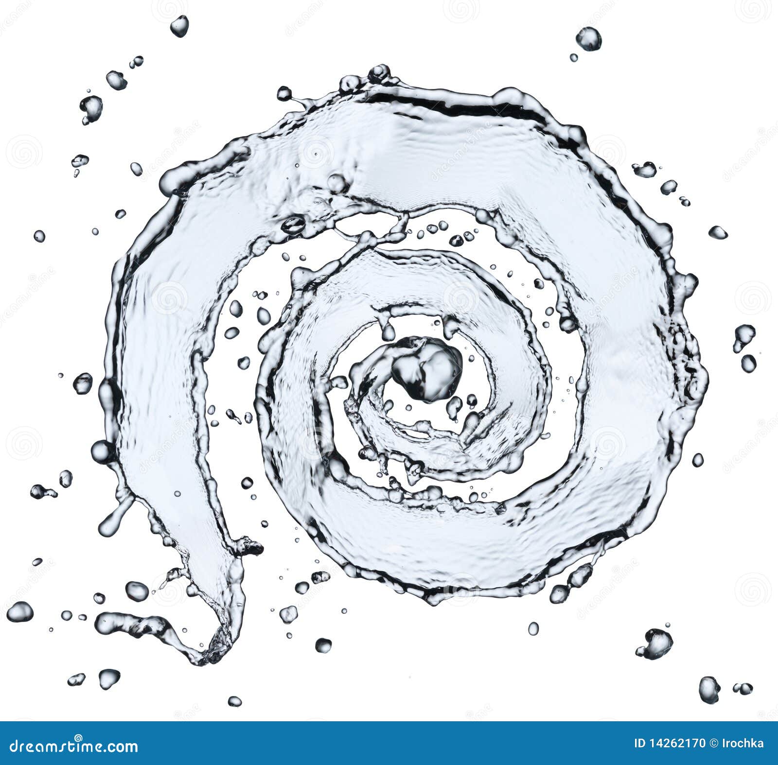 Spiral Splash Of Water Stock Photo Image 14262170