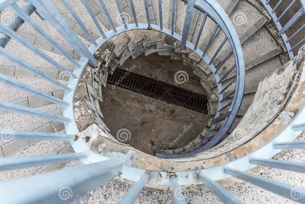 Spiral Stair Look Down Stock Image Image Of Buildings 68591181
