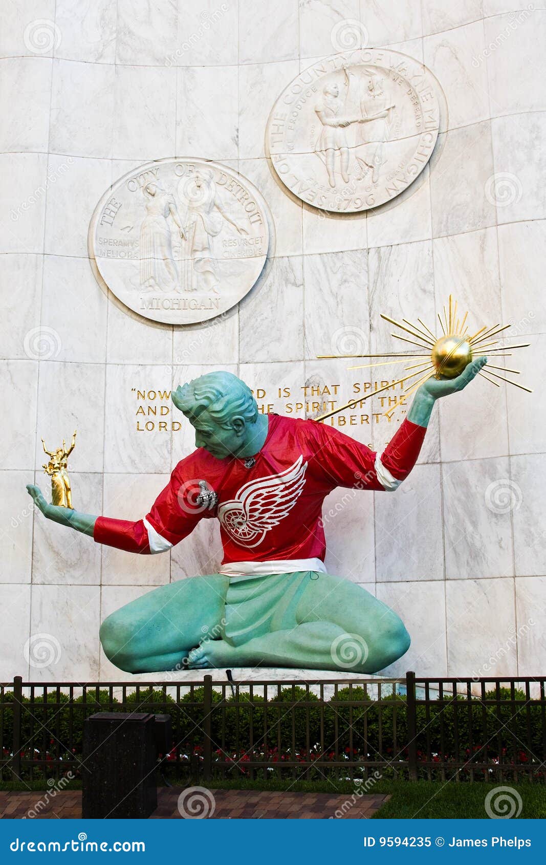 Cheli rocking a Wings jersey for the Blackhawks 75th anniversary