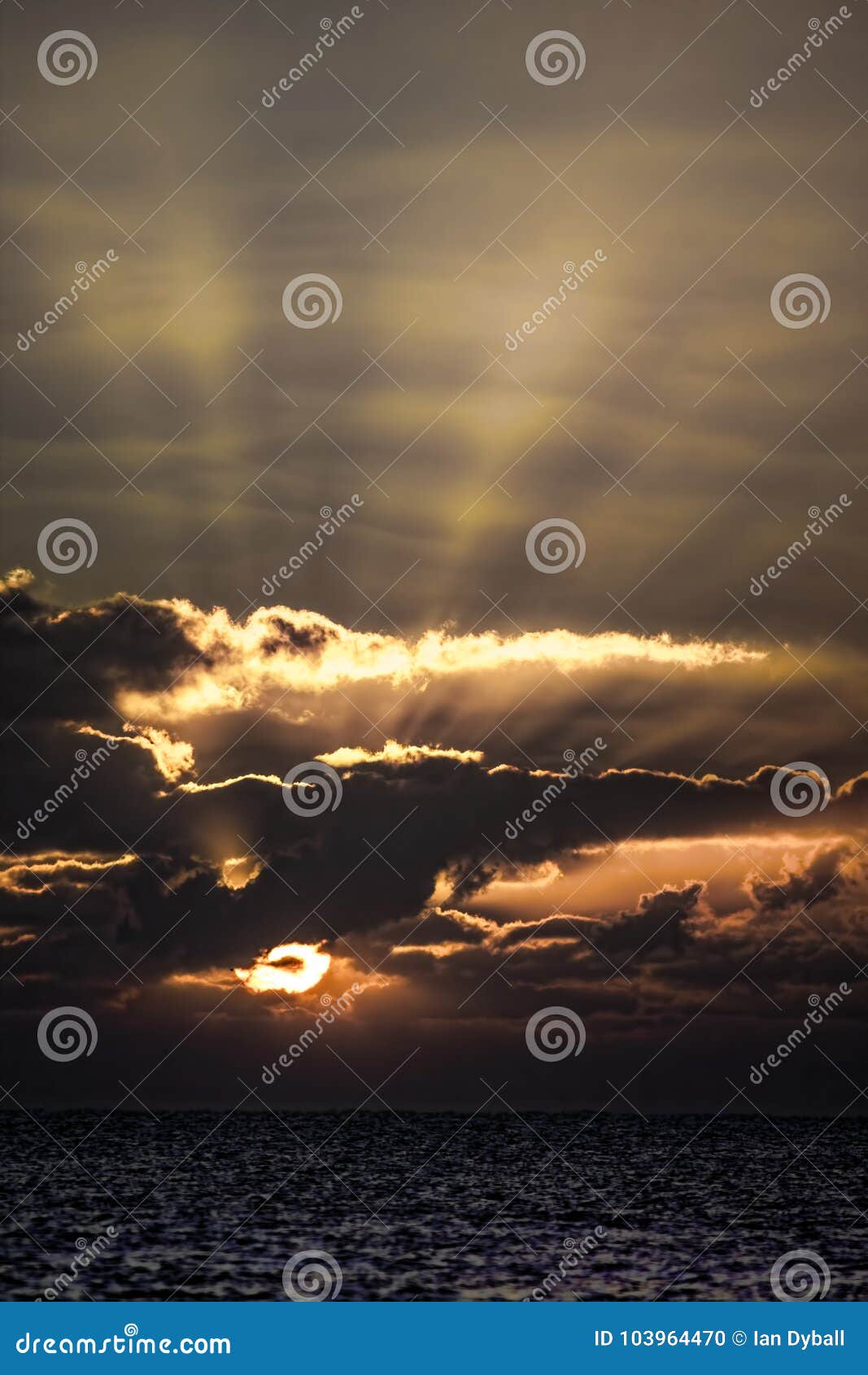 spiritual awakening. dramatic sunrise representing the creation