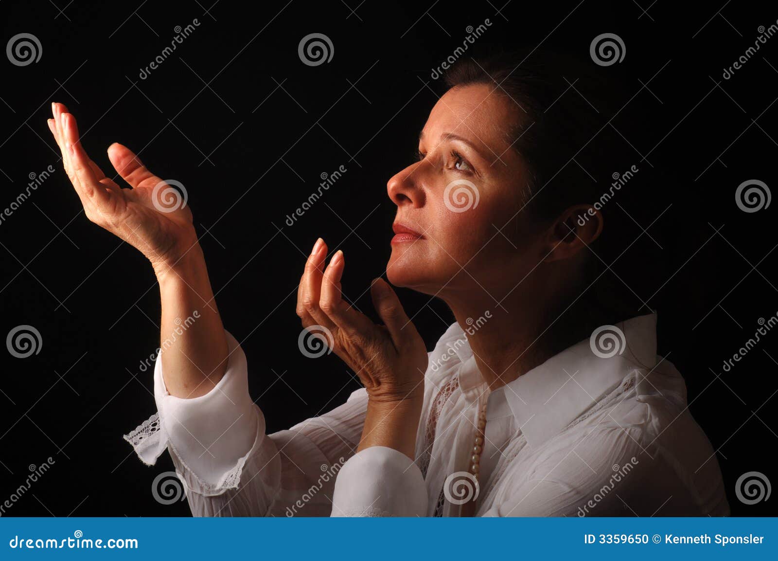 Spiritual woman stock photo. Image of christian, seeking - 3359650