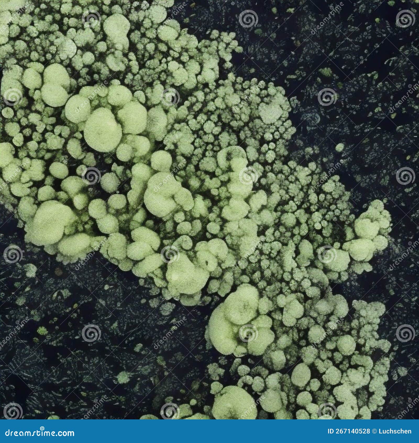 Spirulina Algae, Electron Microscope View Stock Illustration