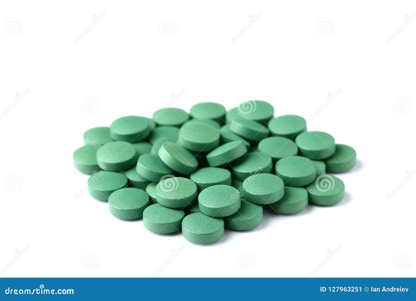 Spirulina tablets stock image. Image of health, lifestyle 127963251