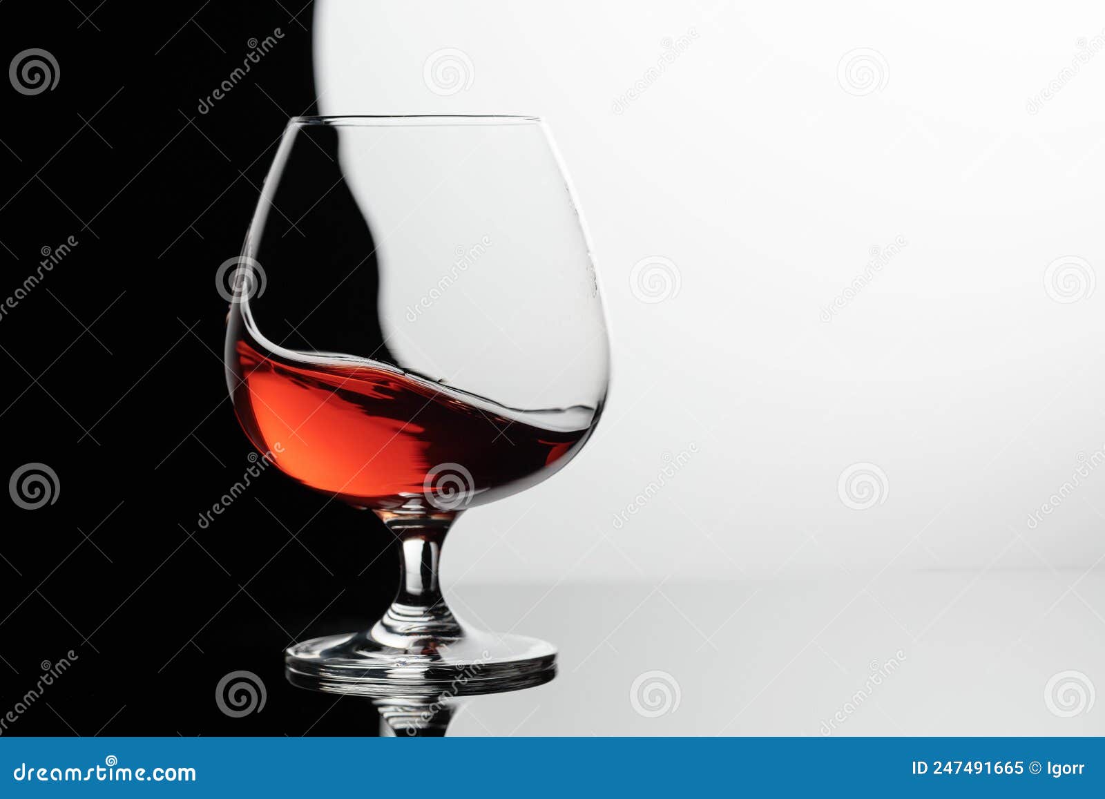 Splash of Brandy in a Snifter Glass Stock Image Image of brandy