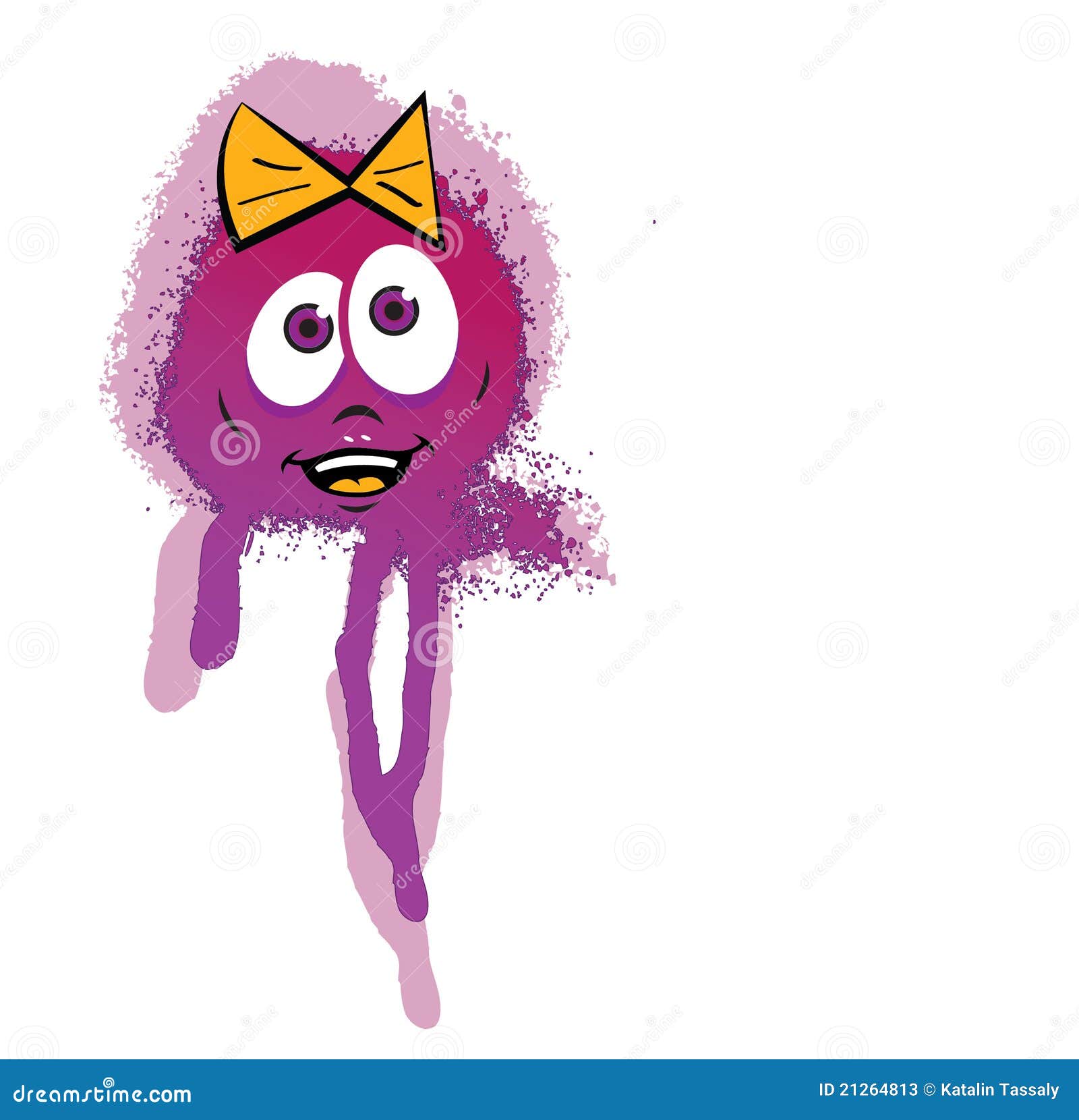 Splash character stock illustration. Illustration of paint 21264813