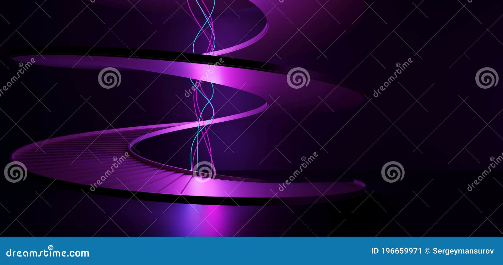 splash circle oil liquid looping. abstract scary background. laser show  ultraviolet spectrum. modern spiral staircase.