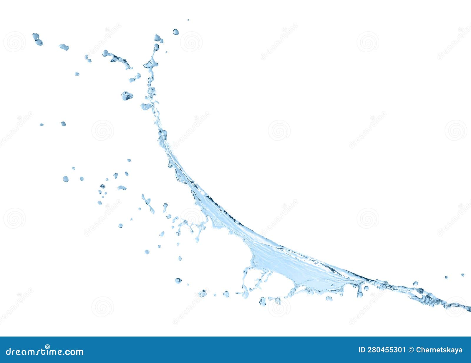 Splash of Clear Water on White Background Stock Image Image of drink