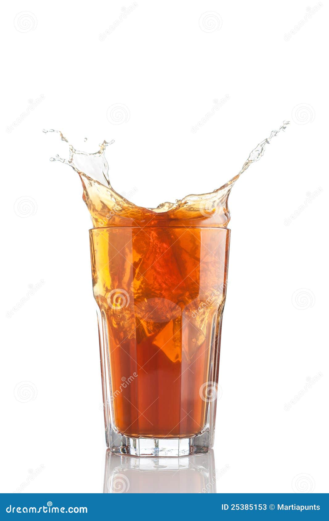 Splash of Iced Tea Isolated Stock Image Image of drop, background 25385153