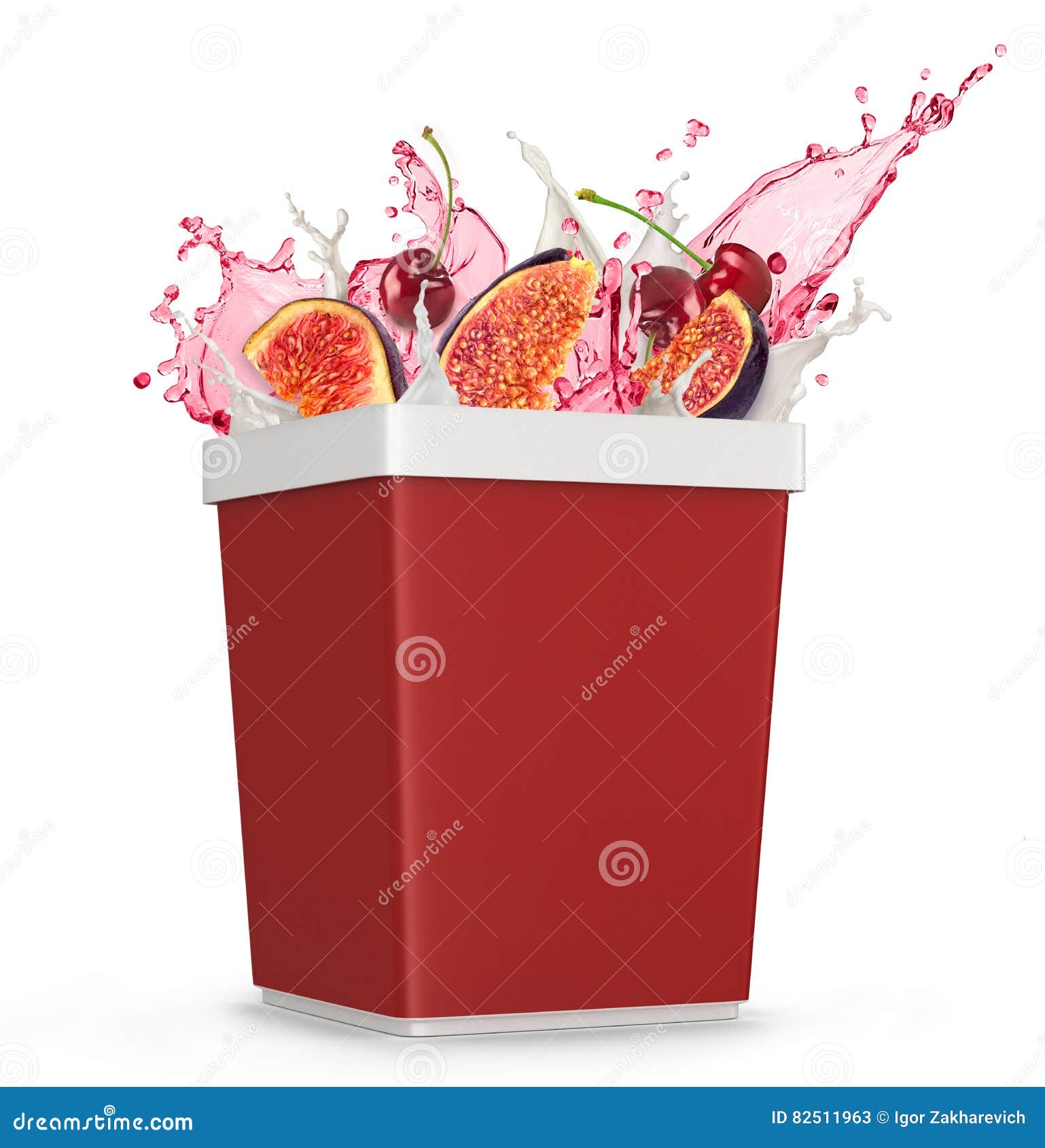 Splash of juice boxes stock illustration. Illustration of mockup 82511963