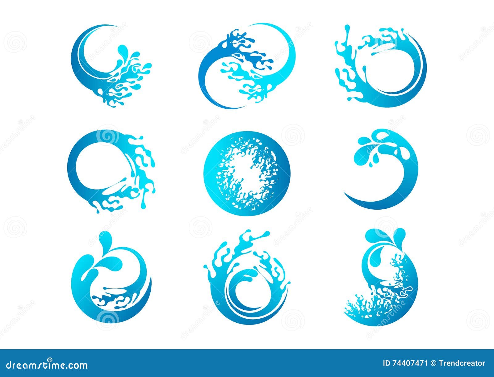 splash logo, wave , water concept 