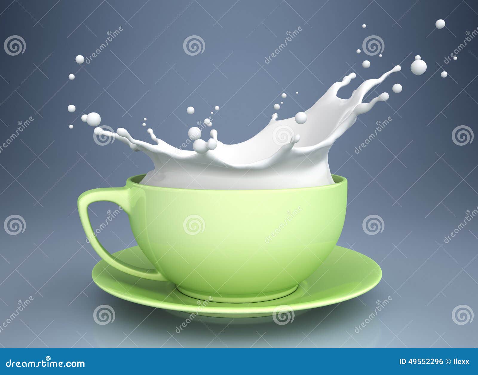 Splash of milk in cup stock illustration. Illustration of flowing