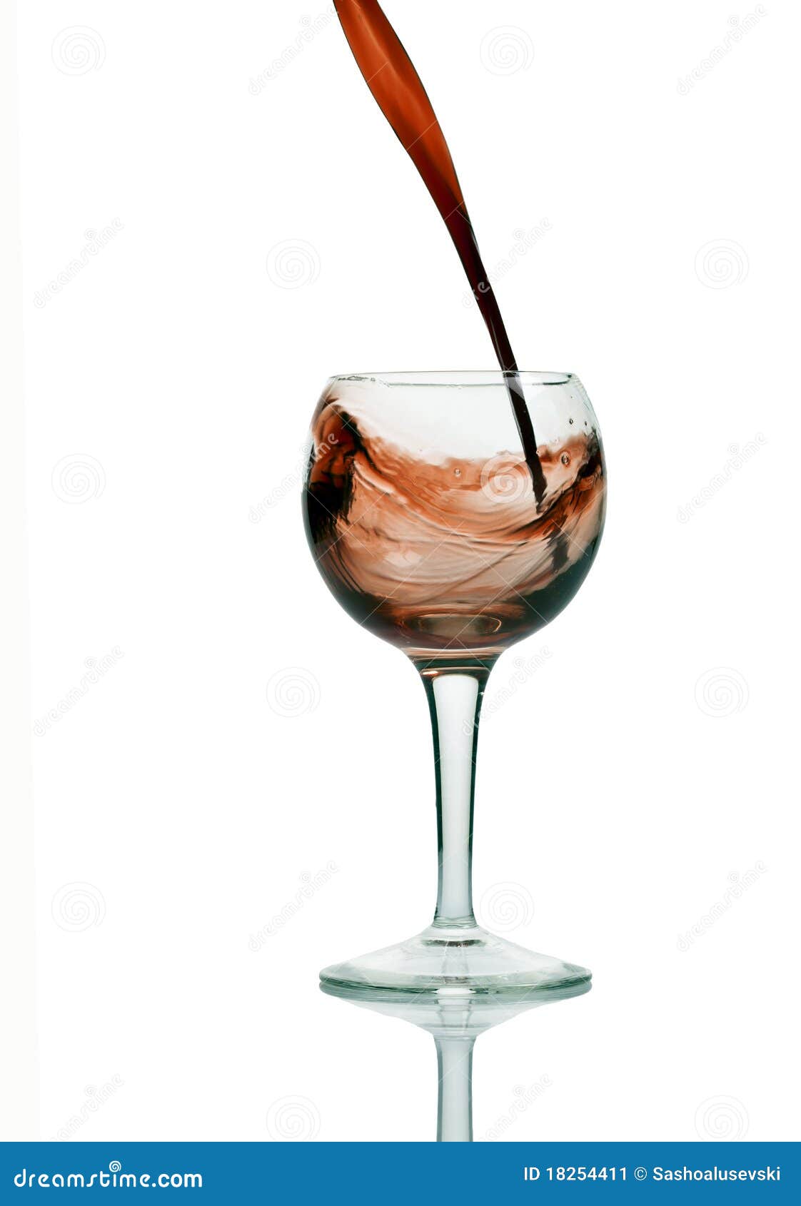 Splash by Red Wine Pouring Down Stock Image Image of background