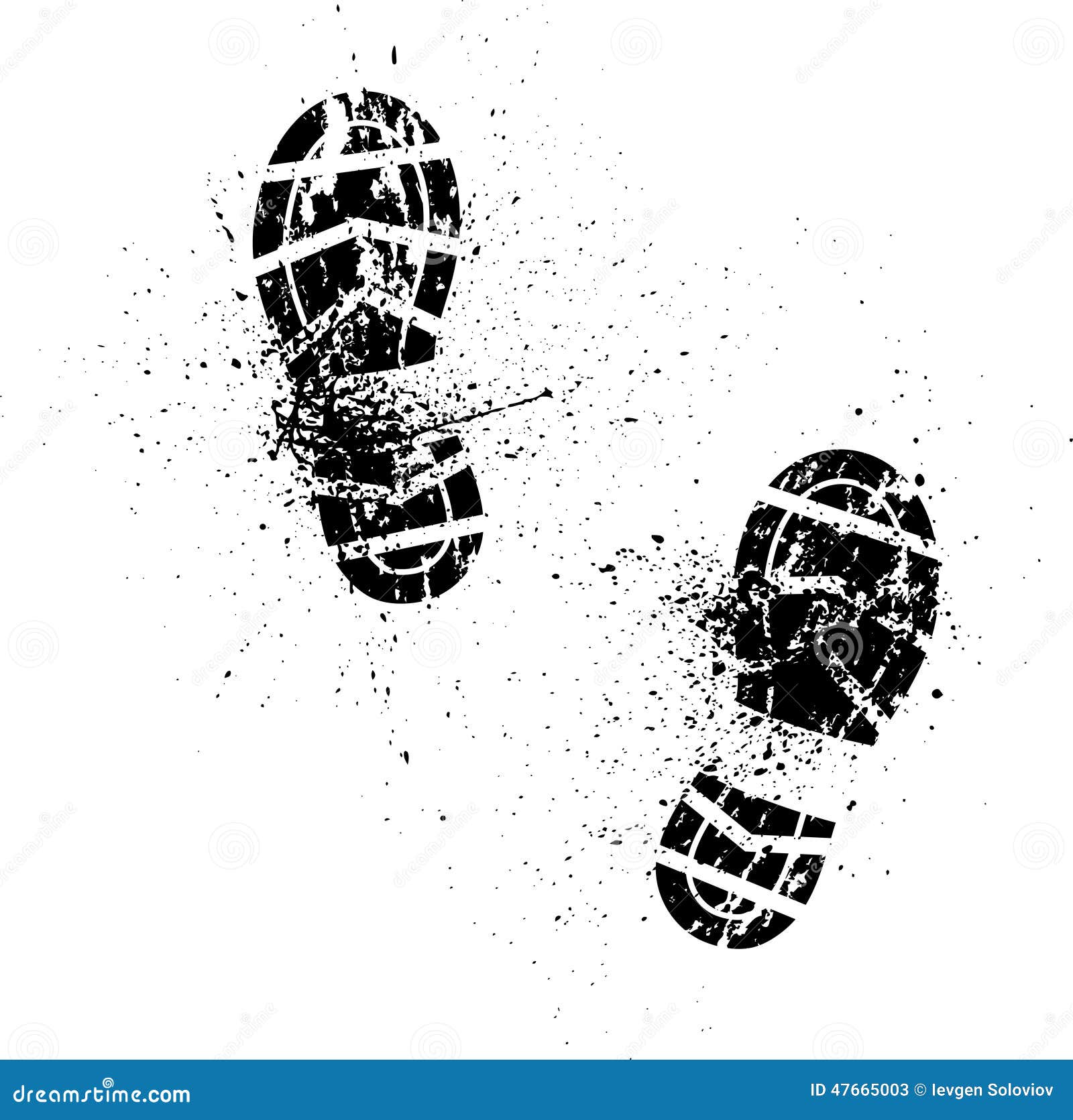 Splash shoe print stock vector. Image of black, footmarks - 47665003