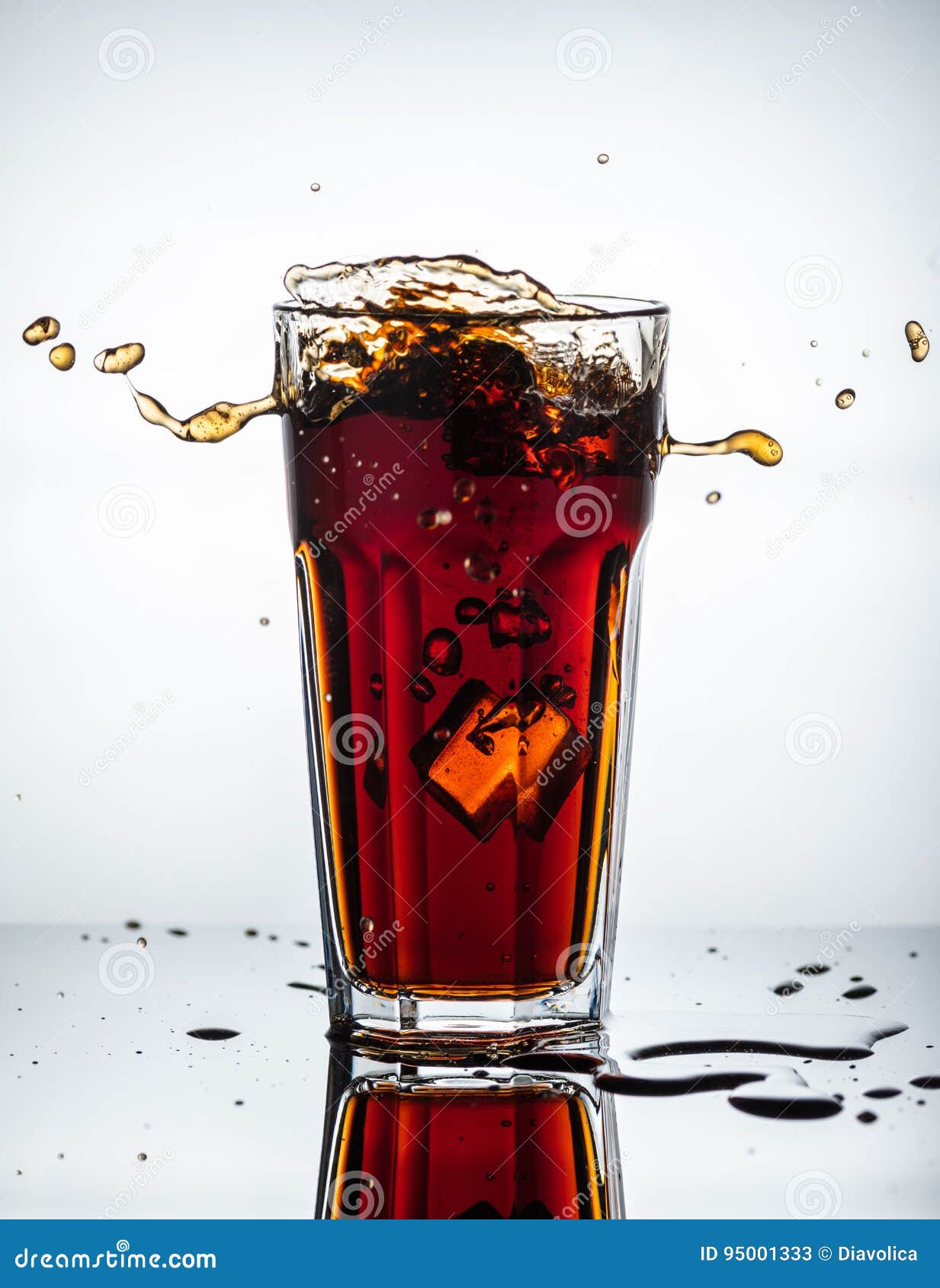 Splashes of Drink from a Glass Stock Image Image of fresh, pour 95001333