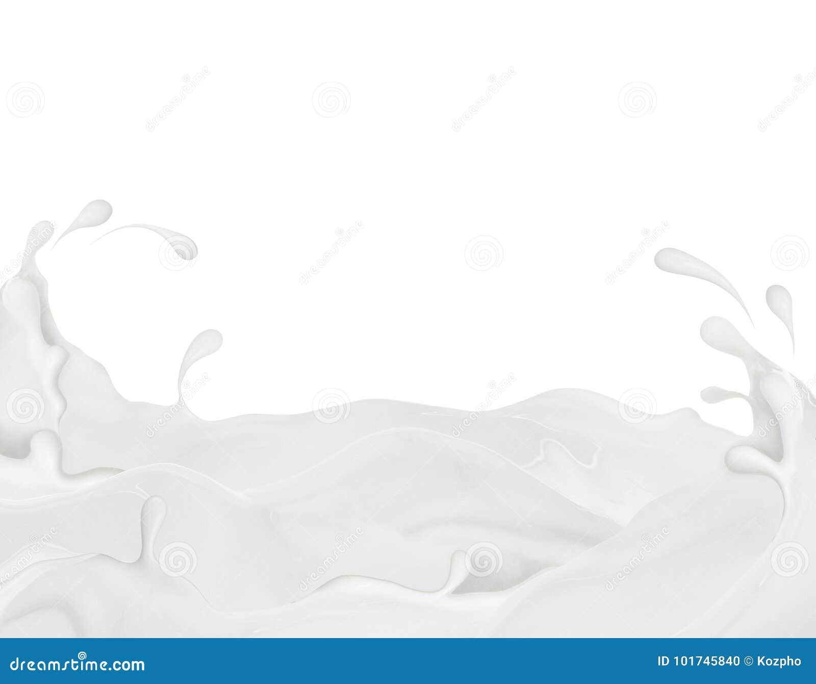 splashes of milk on white background. milk river, concept image