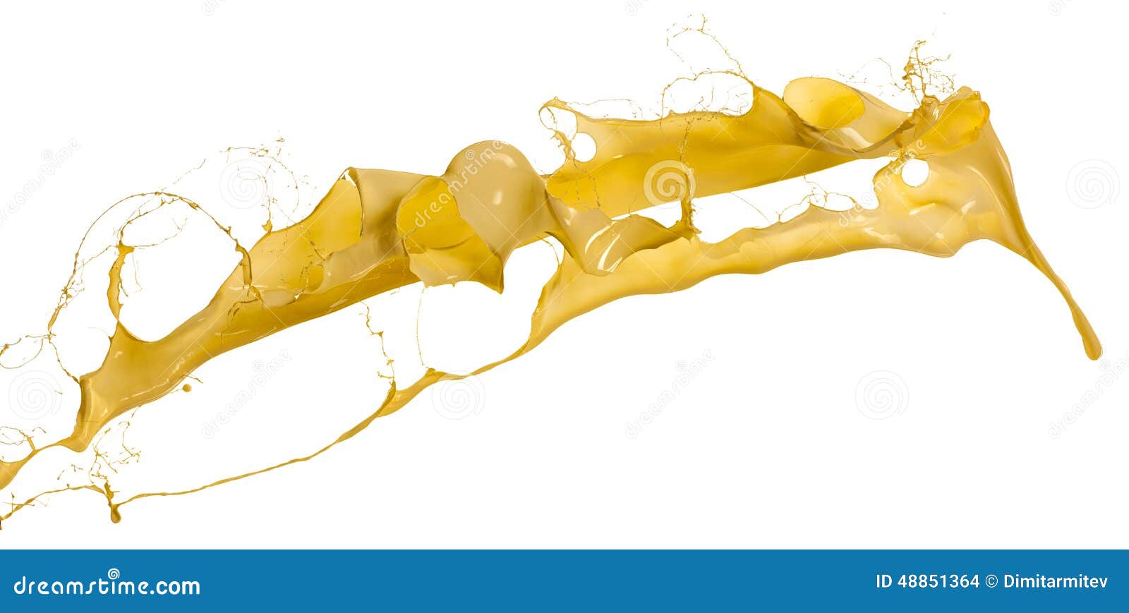 Splashes of yellow paint stock photo. Image of spots - 48851364