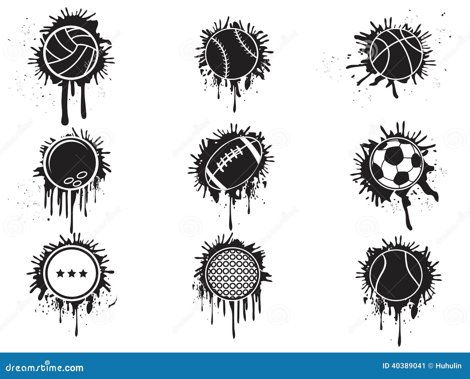 Splatter balls icon stock vector. Illustration of object 40389041