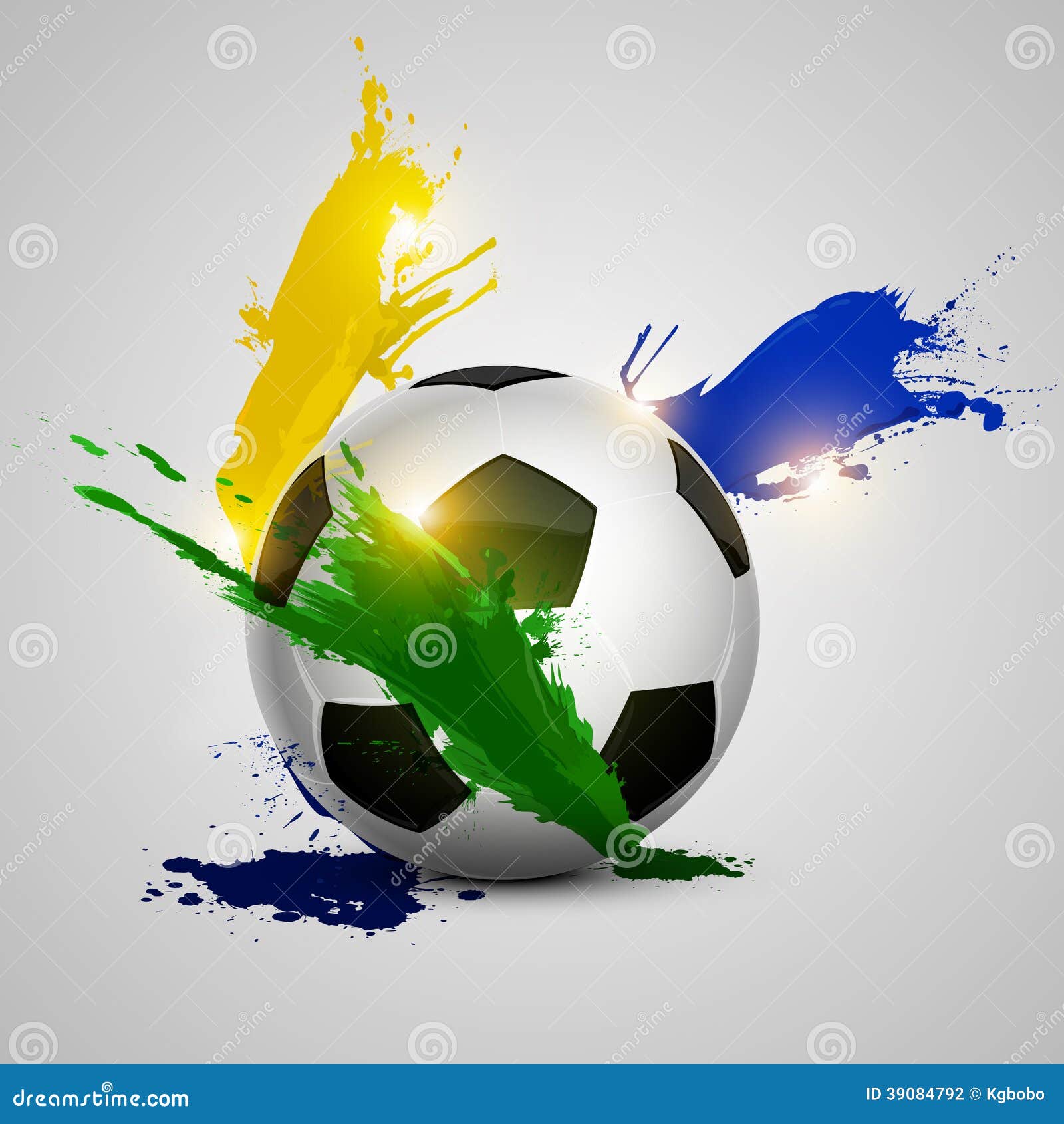 Splatter soccer ball stock vector. Illustration of ball 39084792