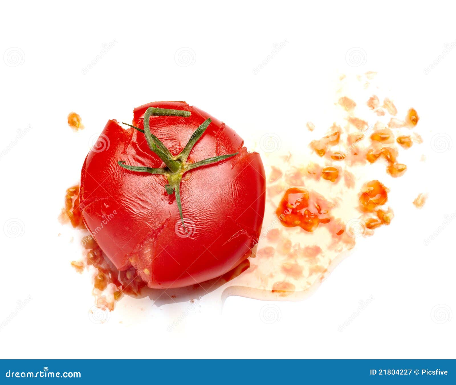 splattered tomato