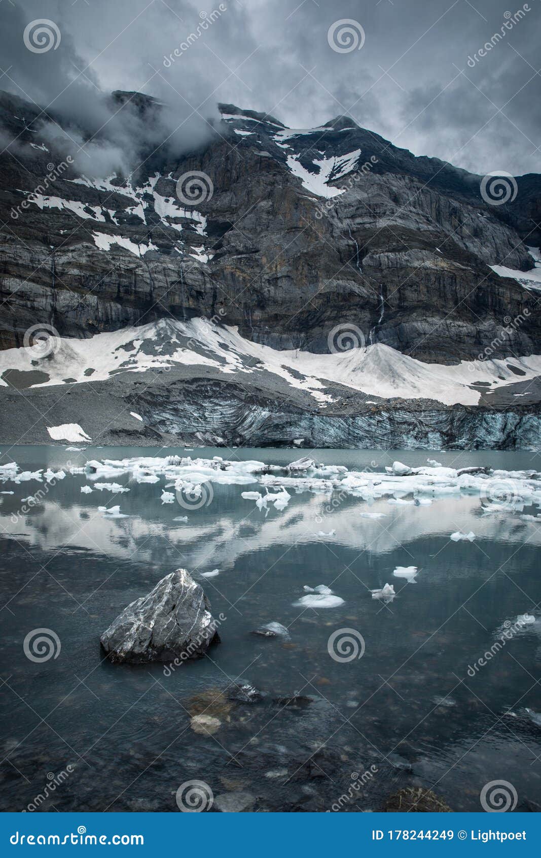 splendid glaciar lake