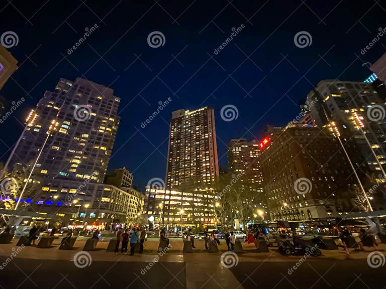 Another Night in New York City. Editorial Photography - Image of upper ...