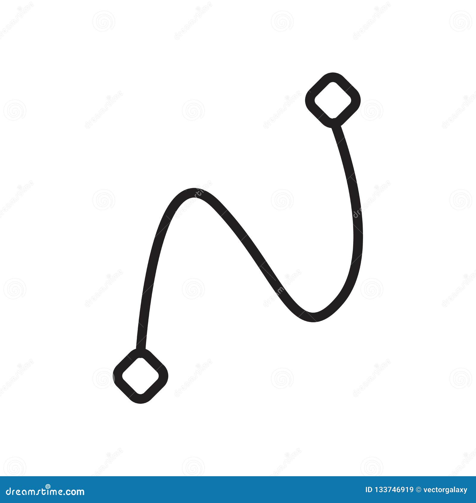 spline icon  sign and   on white background