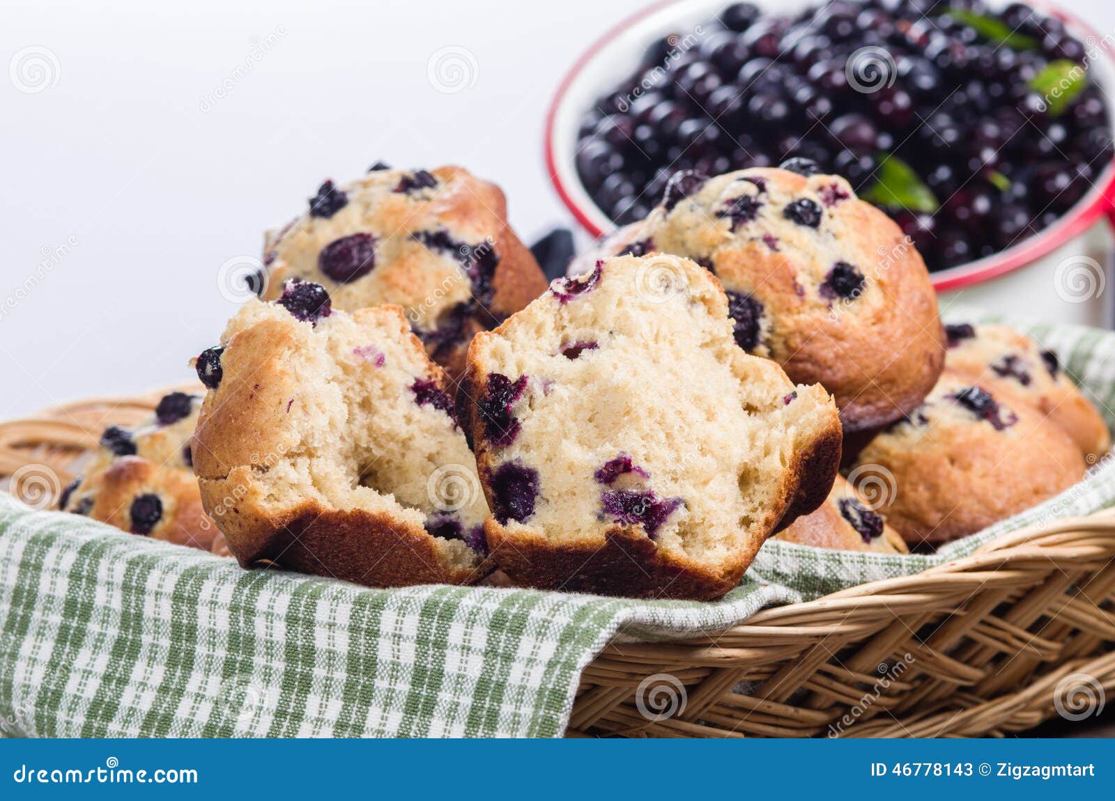 Split Berry Muffin with Berries Stock Image - Image of diet, bakery ...