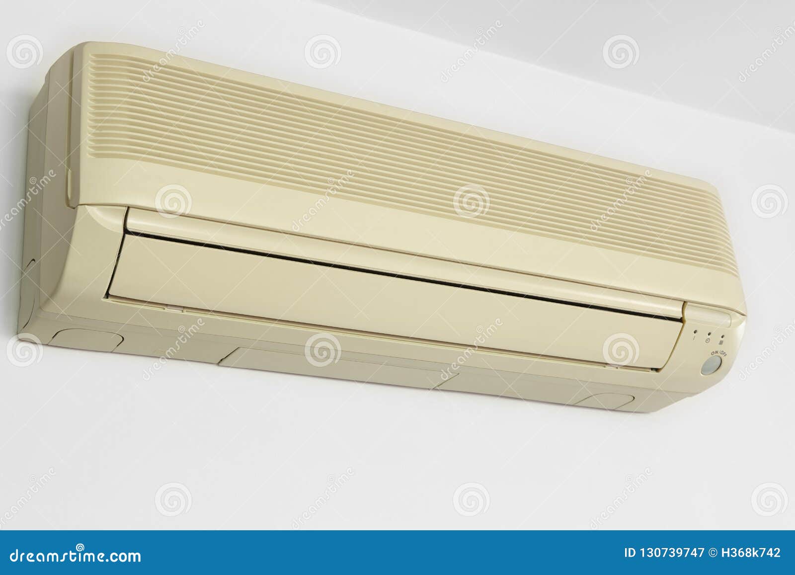 Split Air Conditioner Closeup Repair And Maintenance Concept. The