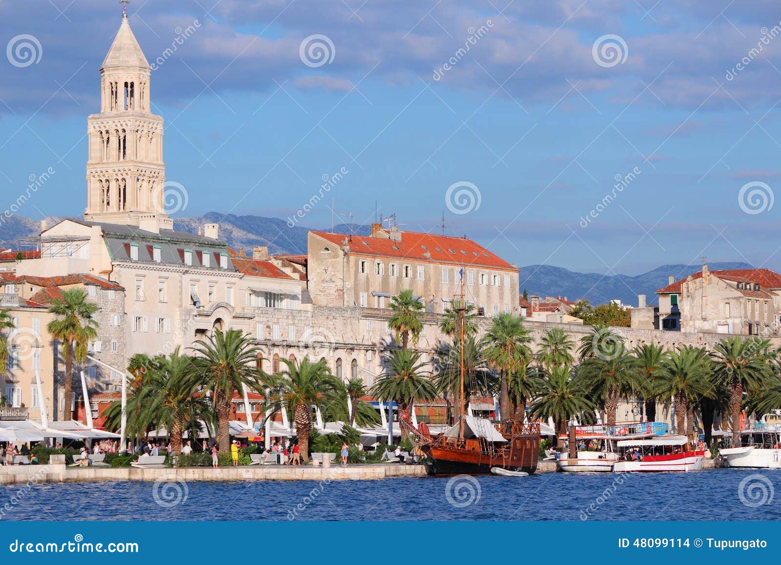 Cidade Velha De Split, Croácia Foto de Stock - Imagem de cidade