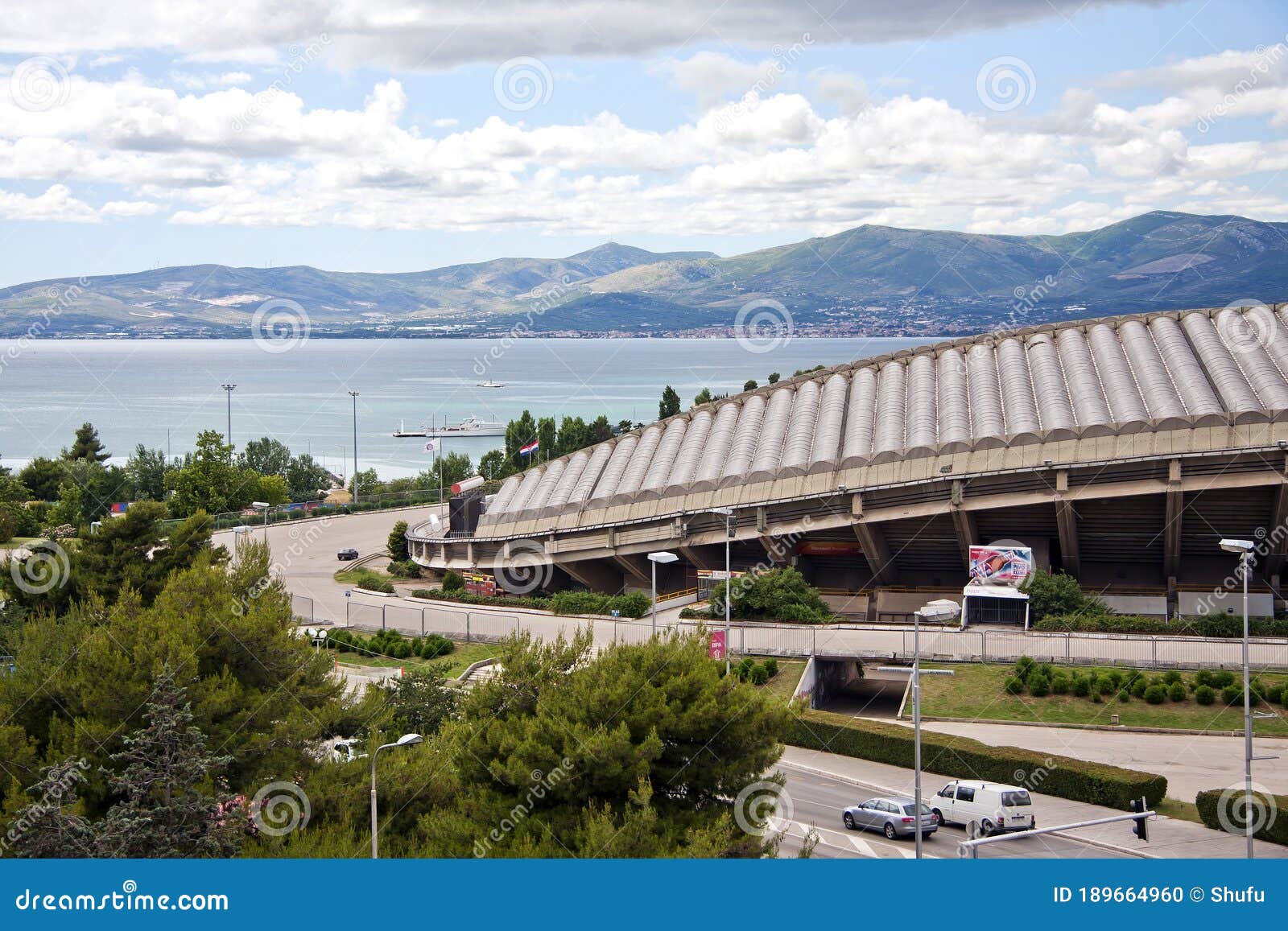 Poljud Stadium of Hajduk Split View from Across the Street Editorial Image  - Image of historic, building: 189664960