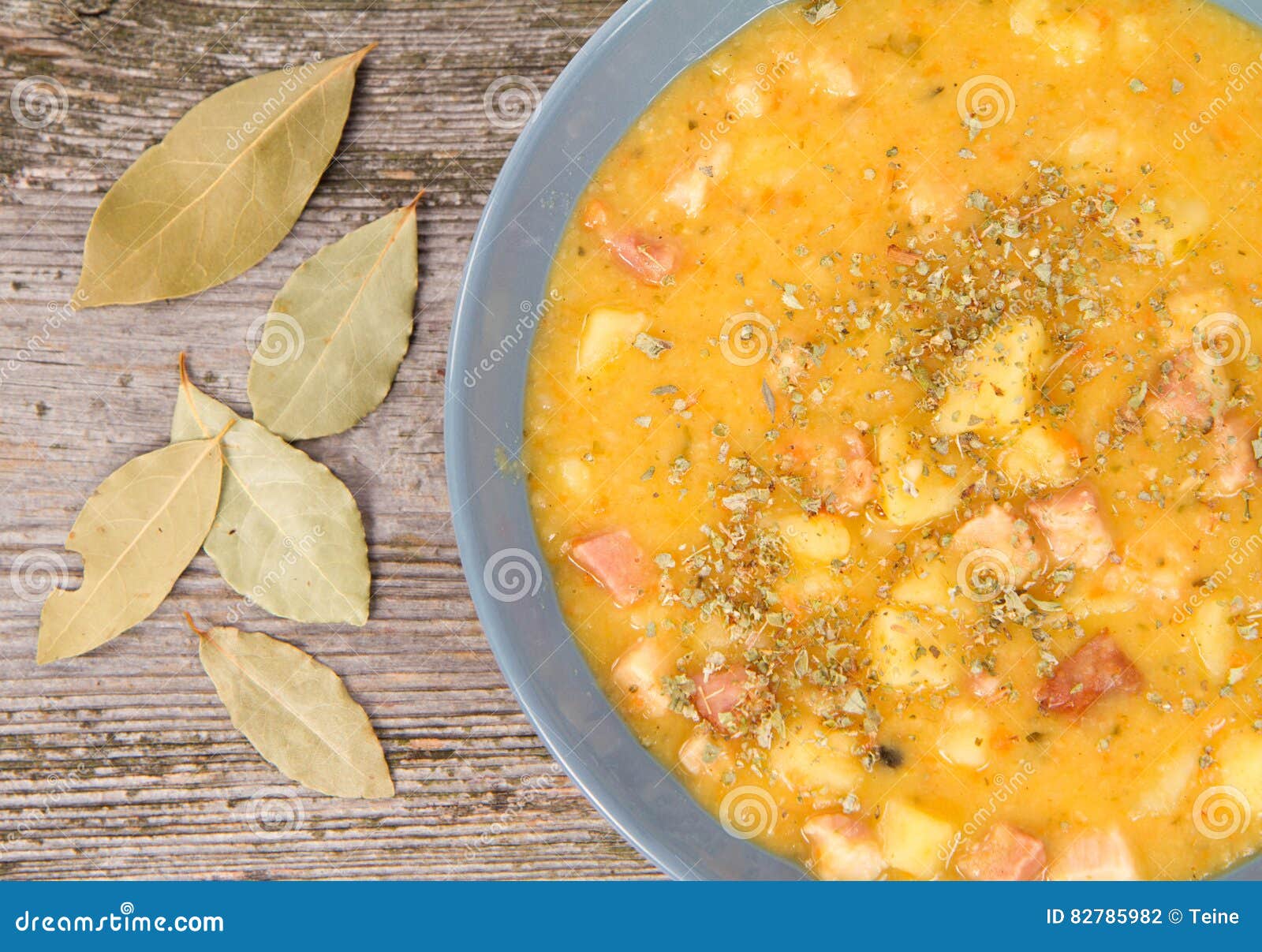 Split pea soup stock photo. Image of cooked, lunch, marjoram 82785982