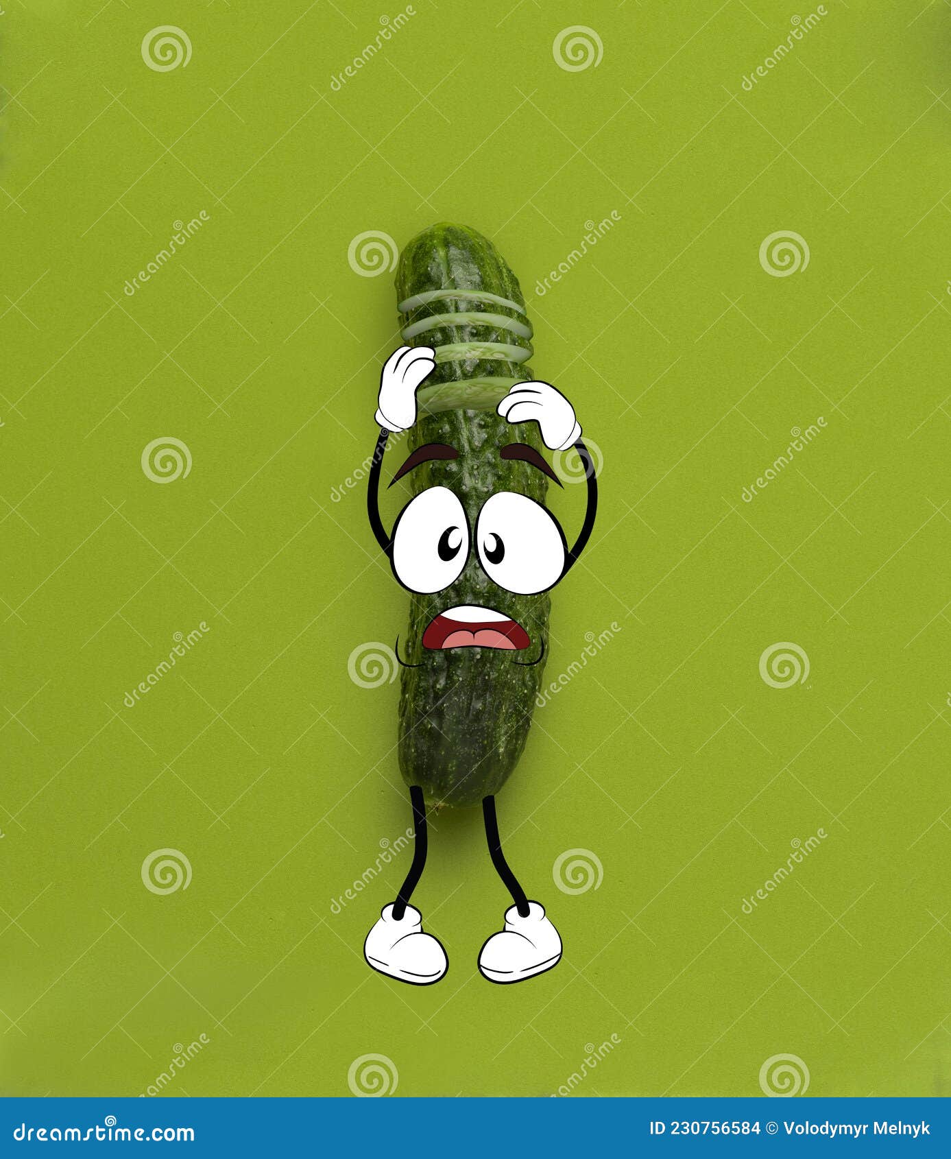 Funny Cute Green Cucumber Like Little Man Standing Isolated Over Green Background. Drawn Vegetable in a Cartoon Style Stock Photo - Image of contemporary, background: 230756584 Funny Cute Green Cucumber Like Little Man Standing Isolated Over Green Background. Drawn Vegetable in a Cartoon Style Stock Photo - Image of contemporary, background: 230756584