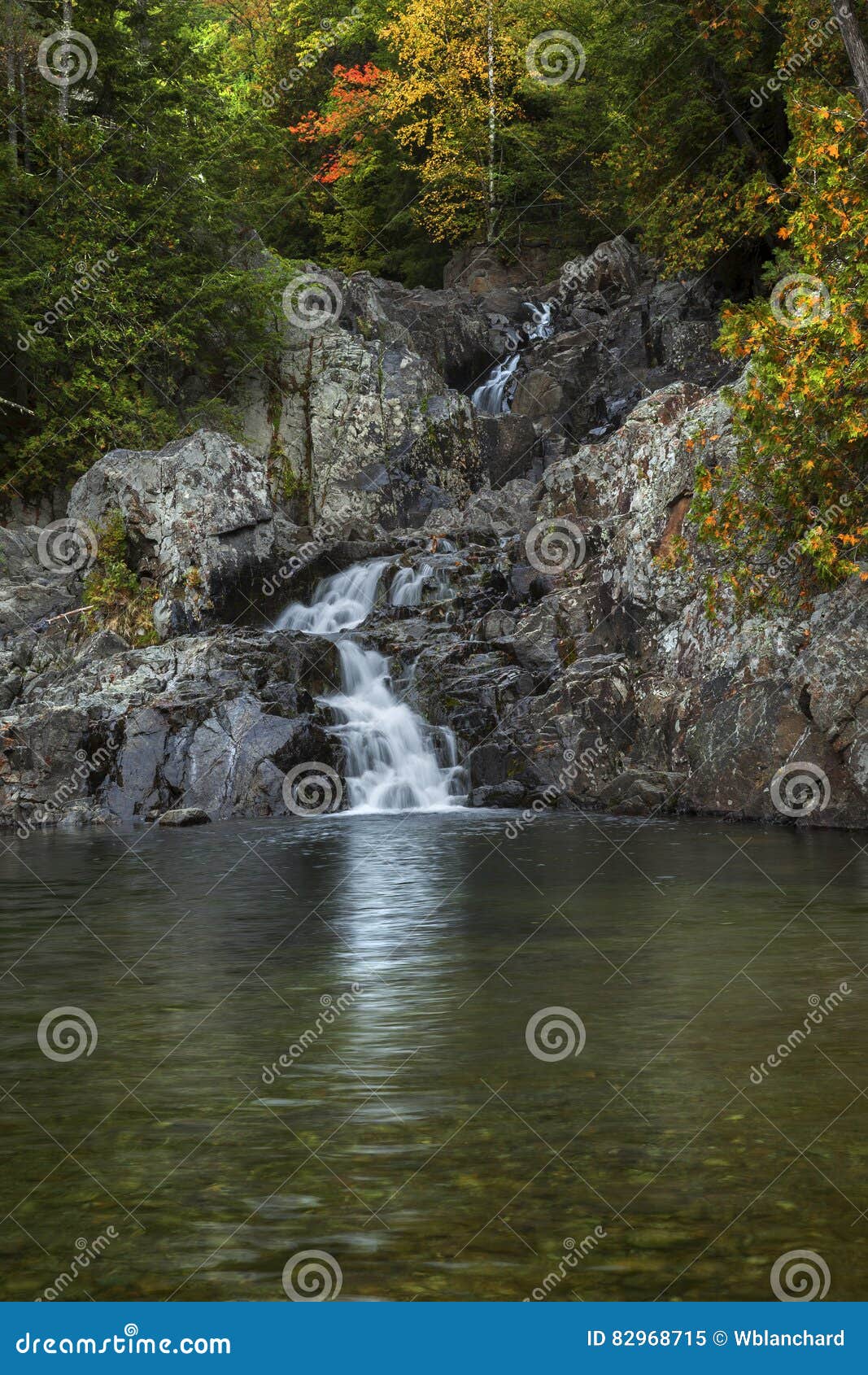 Split Rock Falls Elizabethtown NY Stock Image Image of forest, adirondacks 82968715