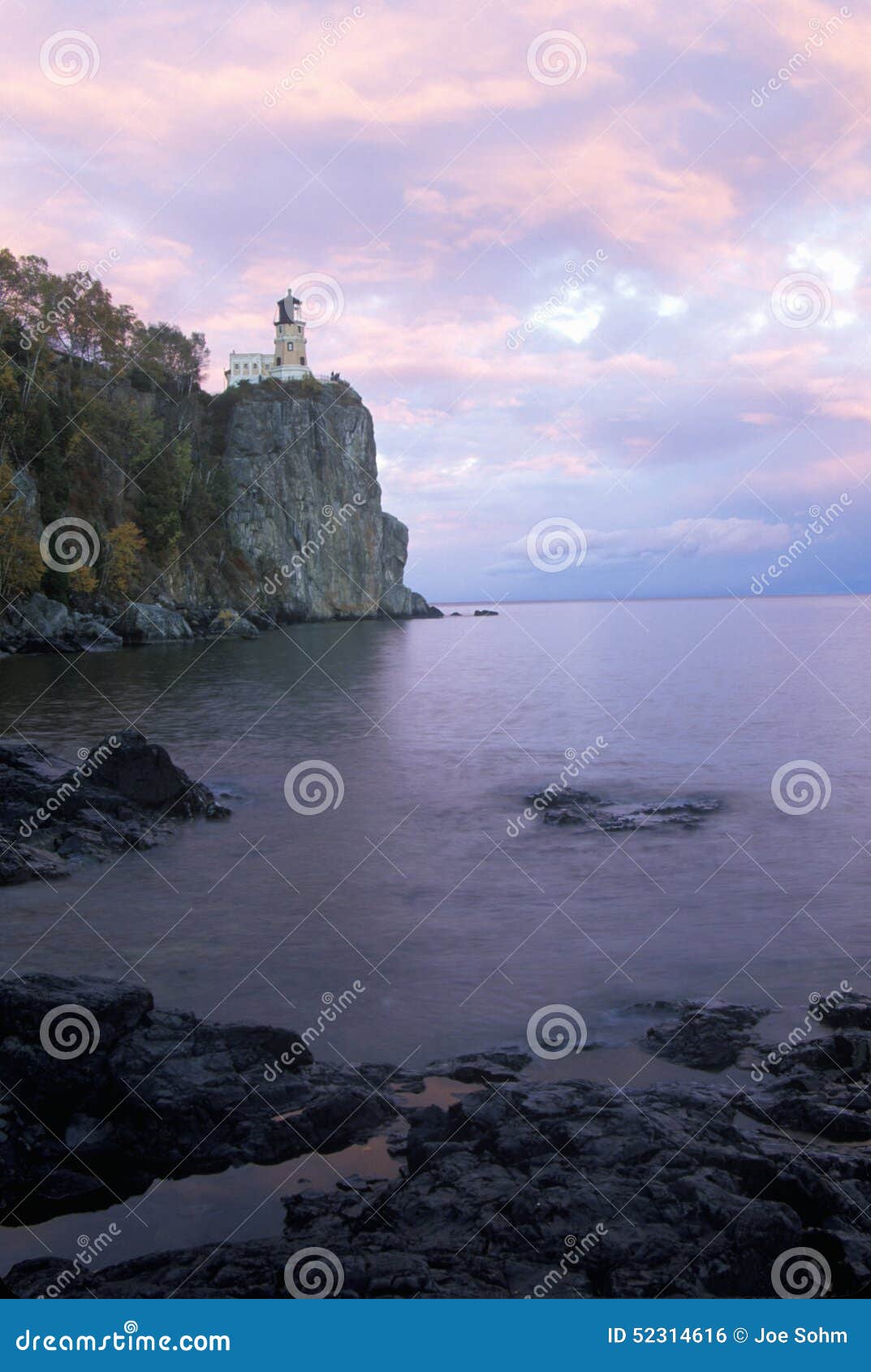 Split Rock Lighthouse in the Split Rock Lighthouse State Park on Lake