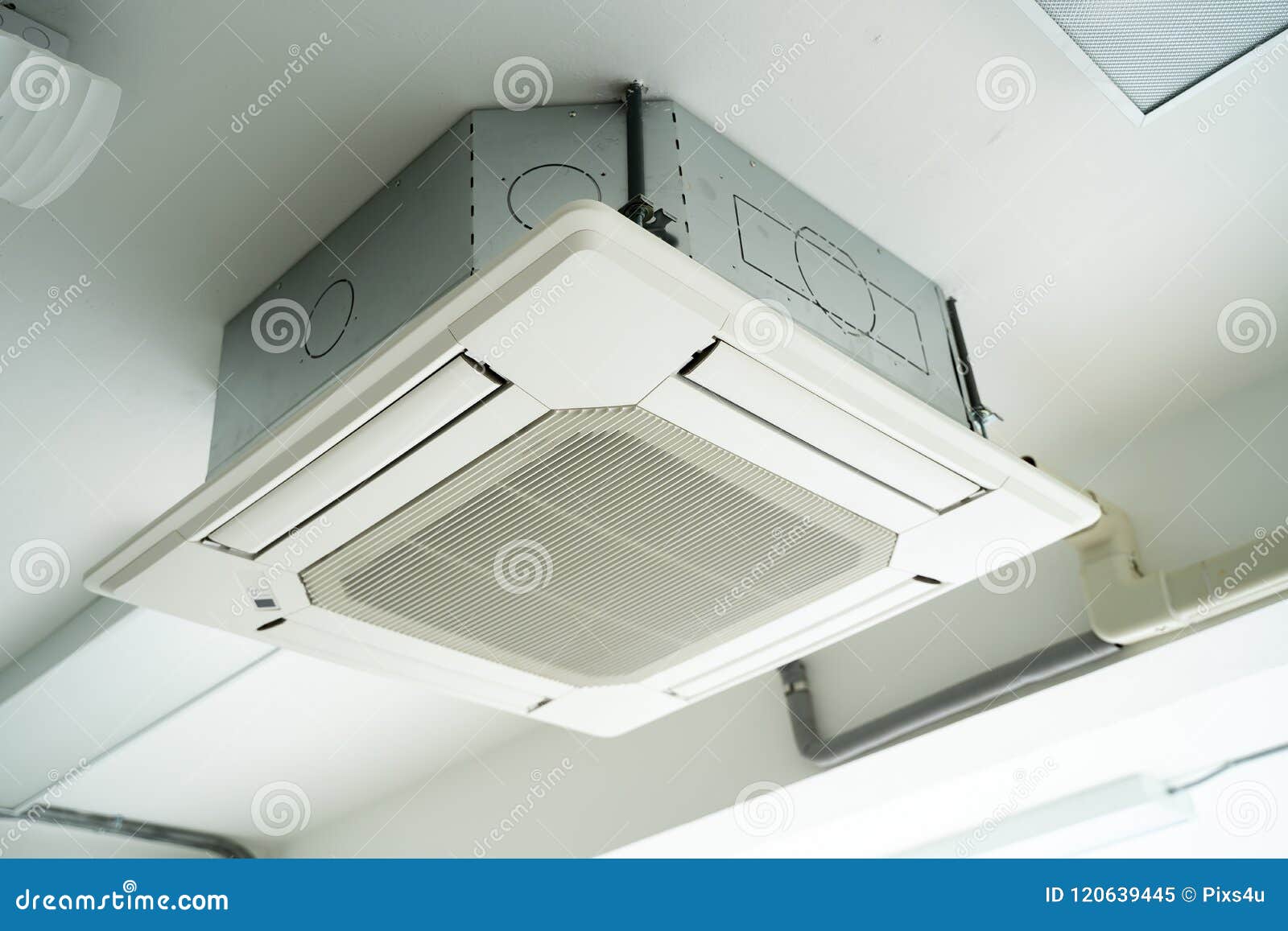 Air Condition Unit Hanging On The Ceiling Stock Image