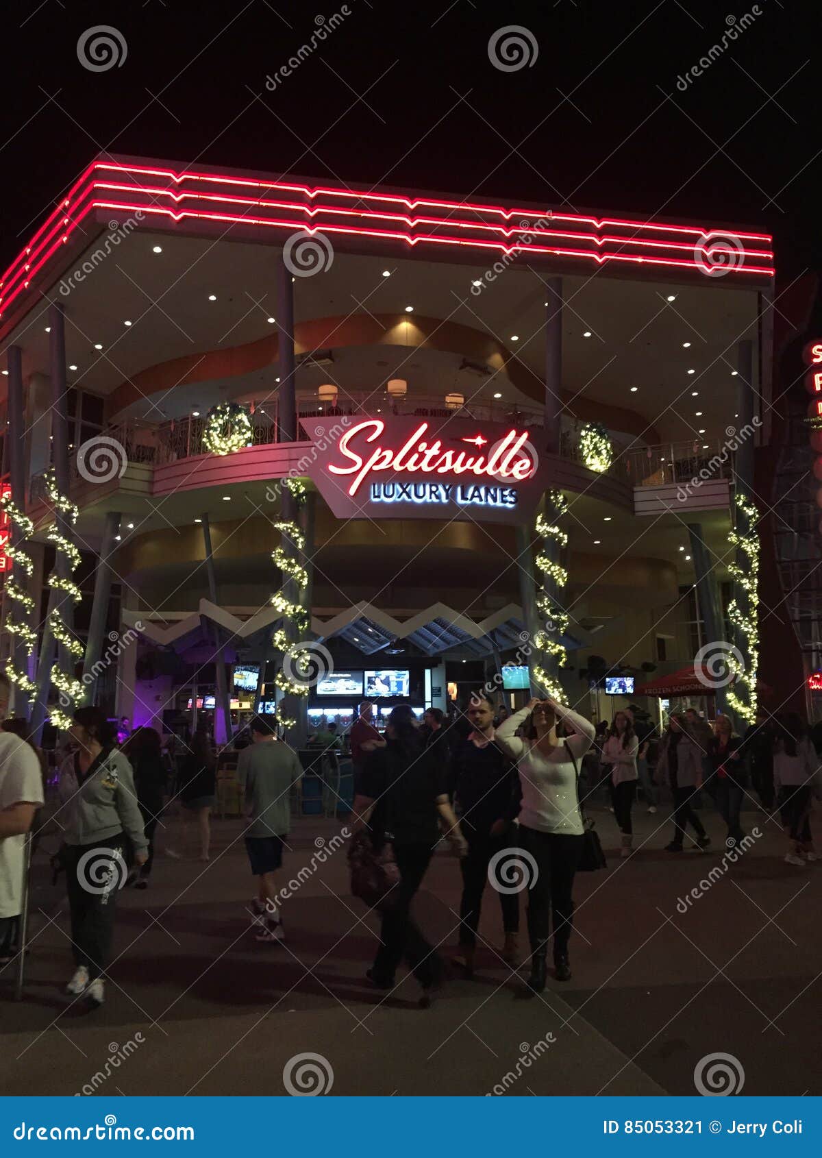 Splitsville Luxury Lanes in Lake Buena Vista, FL Editorial Stock