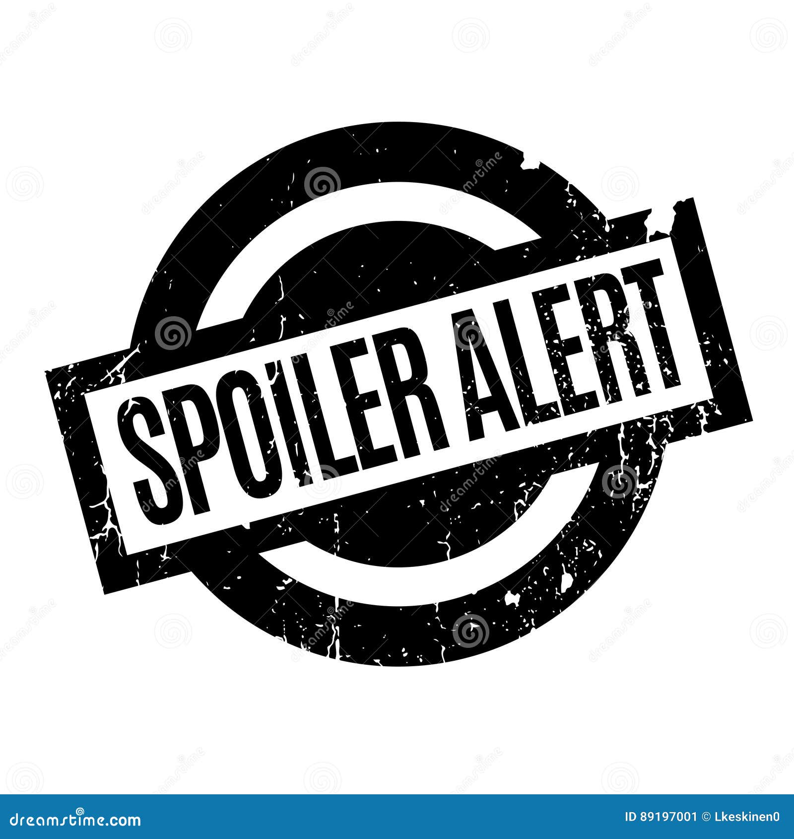 Spoiler Alert Grunge Rubber Stamp On White Background, Vector