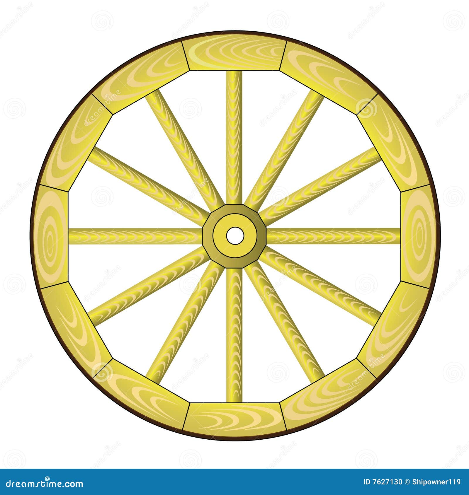 Spoke Wheel Stock Photo Image 7627130